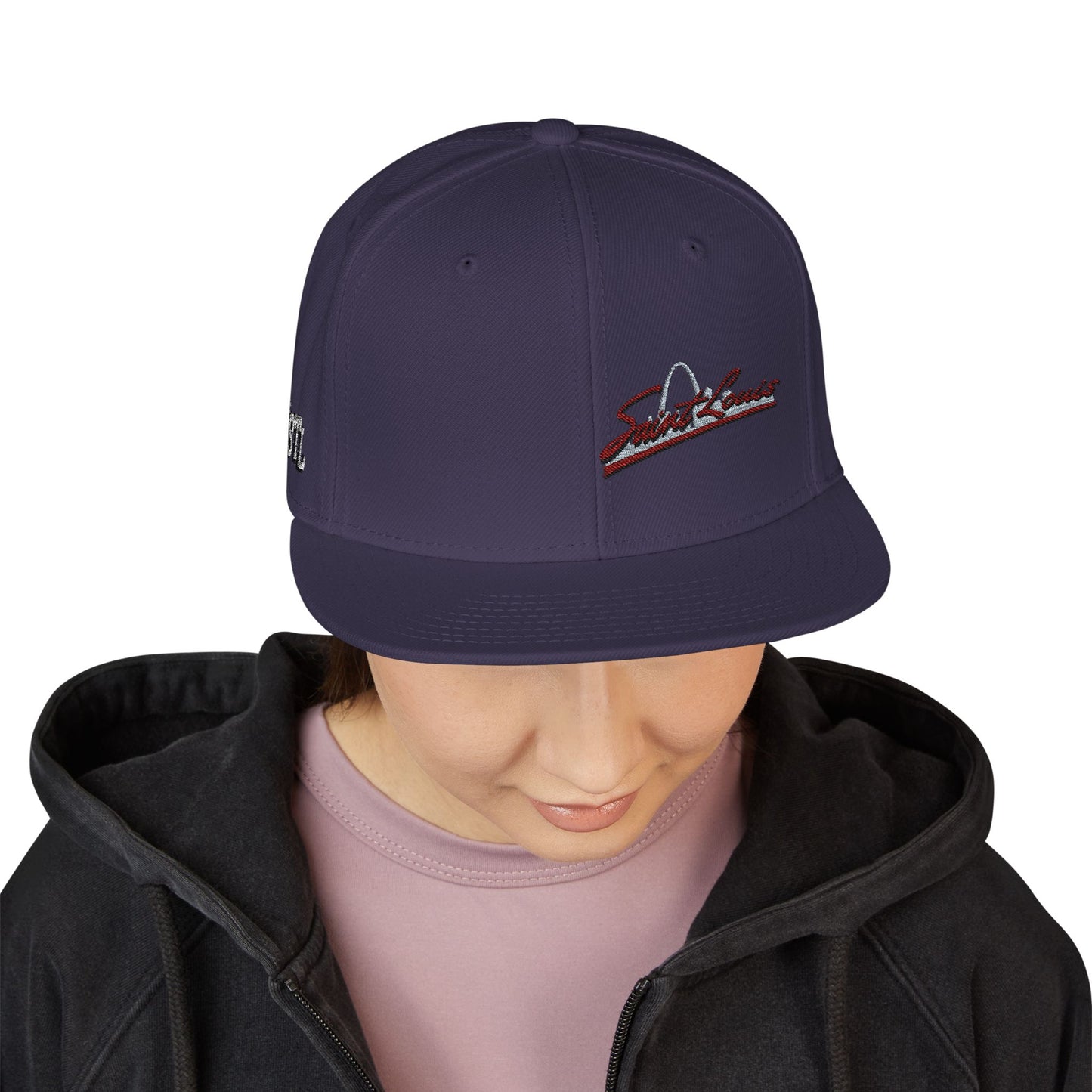 Embroidered Saint Louis Snapback Hat
