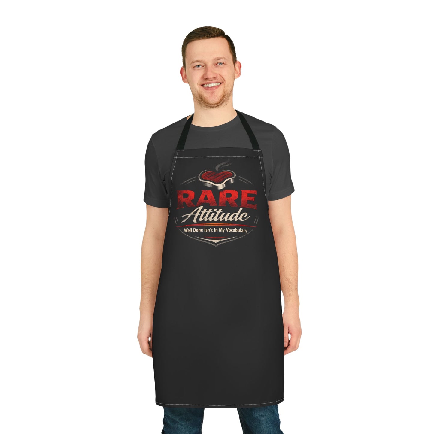 Rare Attitude Apron - "Rare Attitude" Graphic Chef Apron for Gamers & Fans