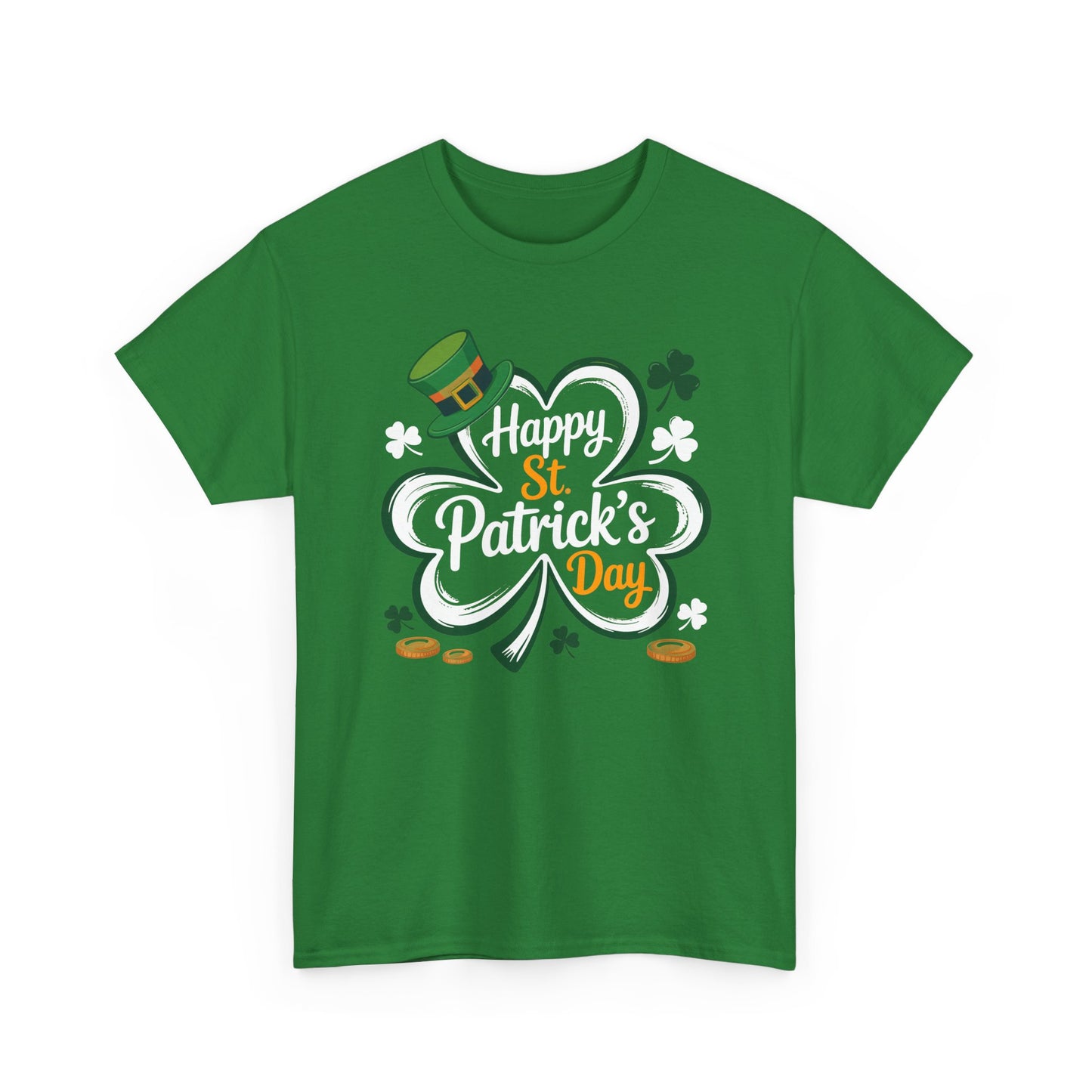 St. Patrick's Day Shamrock Tee — "Happy St. Patrick's Day" Graphic