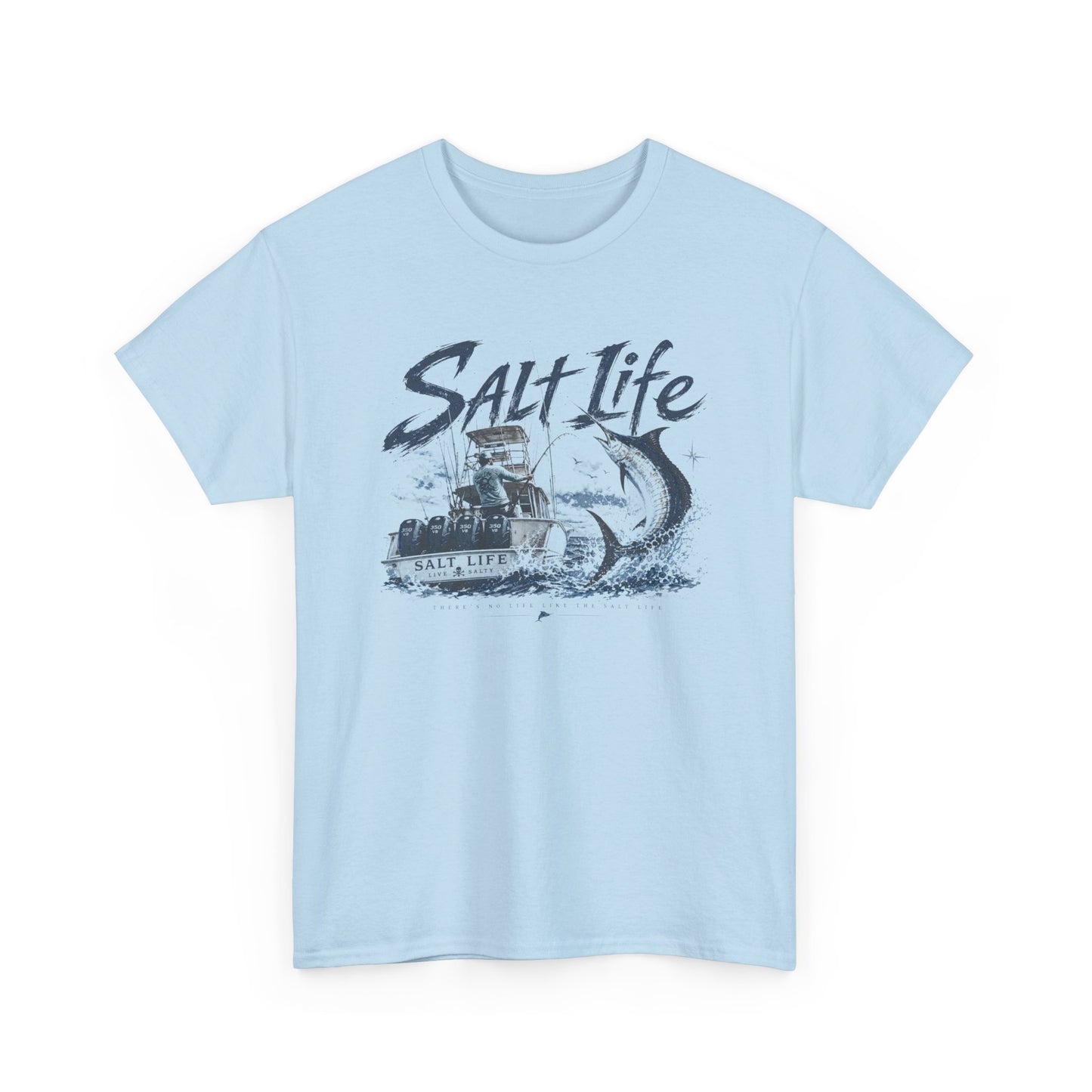Salt Life Fishing Boat Graphic Tee – Coastal Ocean Lover T‑Shirt
