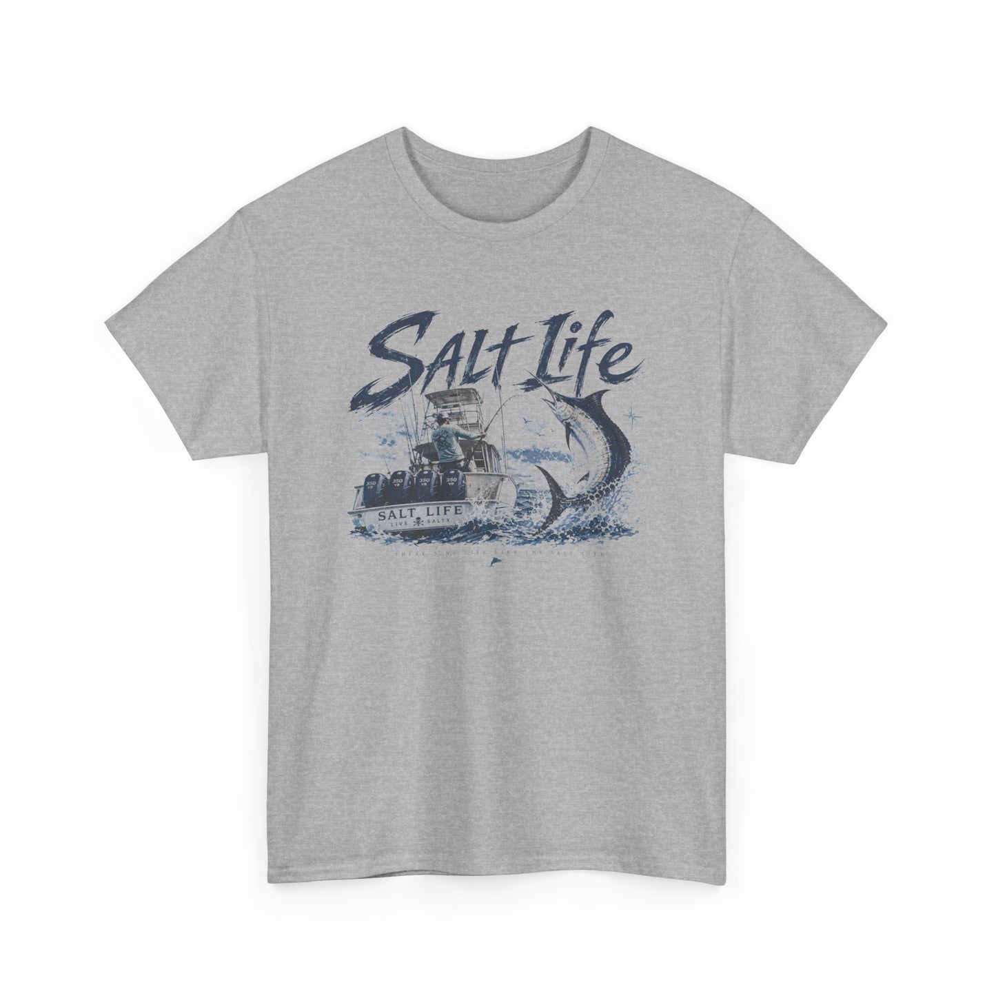 Salt Life Fishing Boat Graphic Tee – Coastal Ocean Lover T‑Shirt
