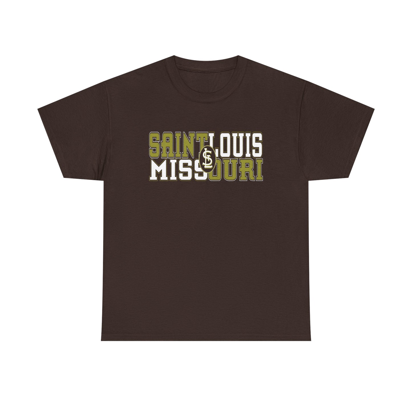 St Louis Missouri Gold & White Unisex Tee