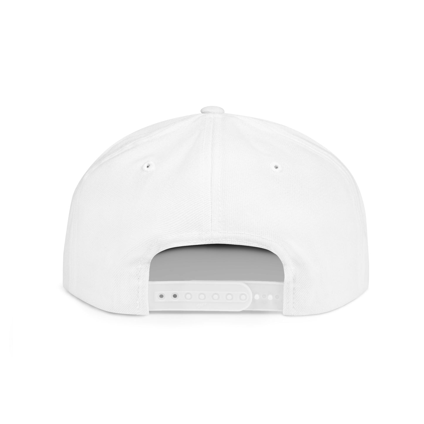 South Side Flat Bill Snapback blue outline Printify