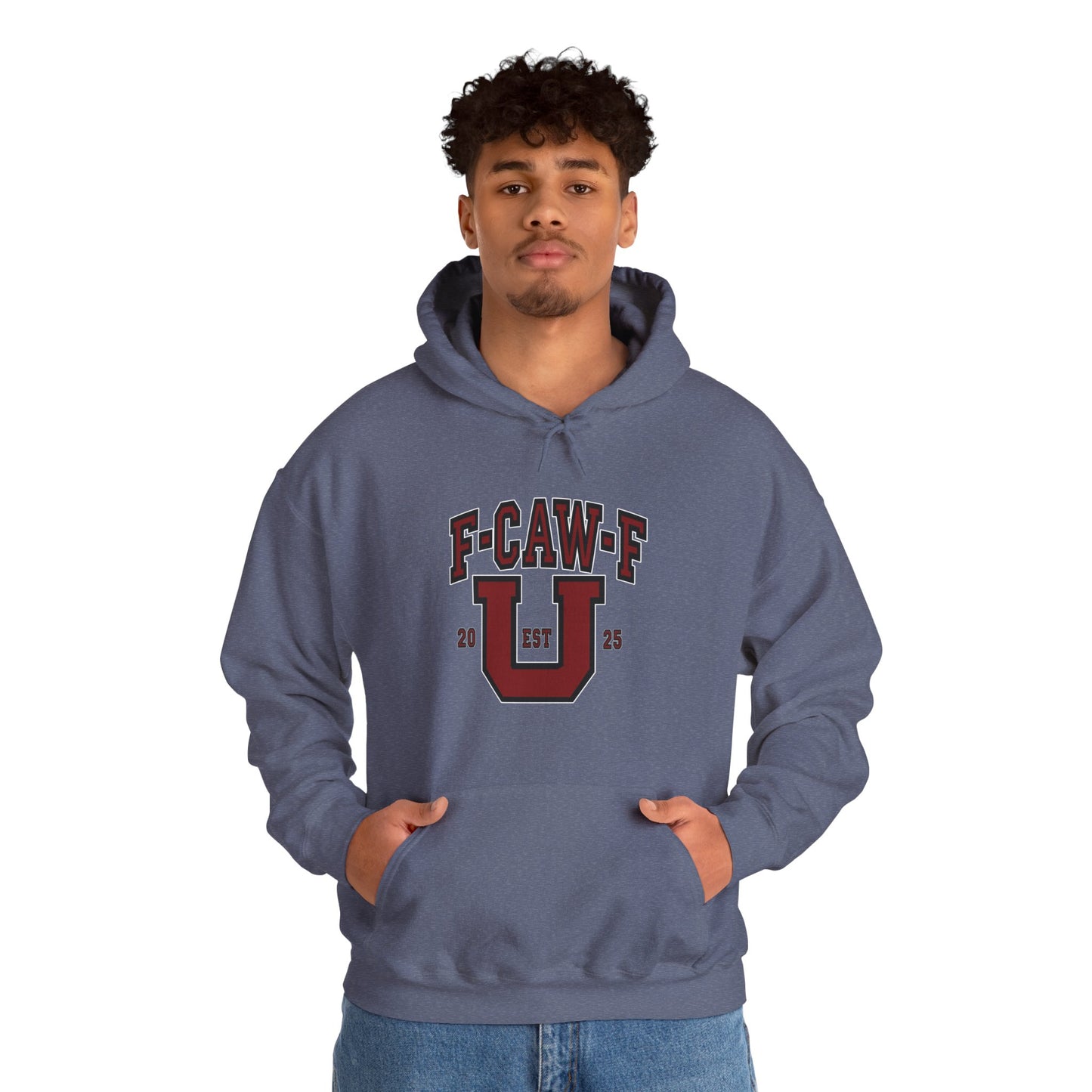 Unisex Heavy Blend™ Hooded Sweatshirt F-CAW-F U Front ChestDesign Printify