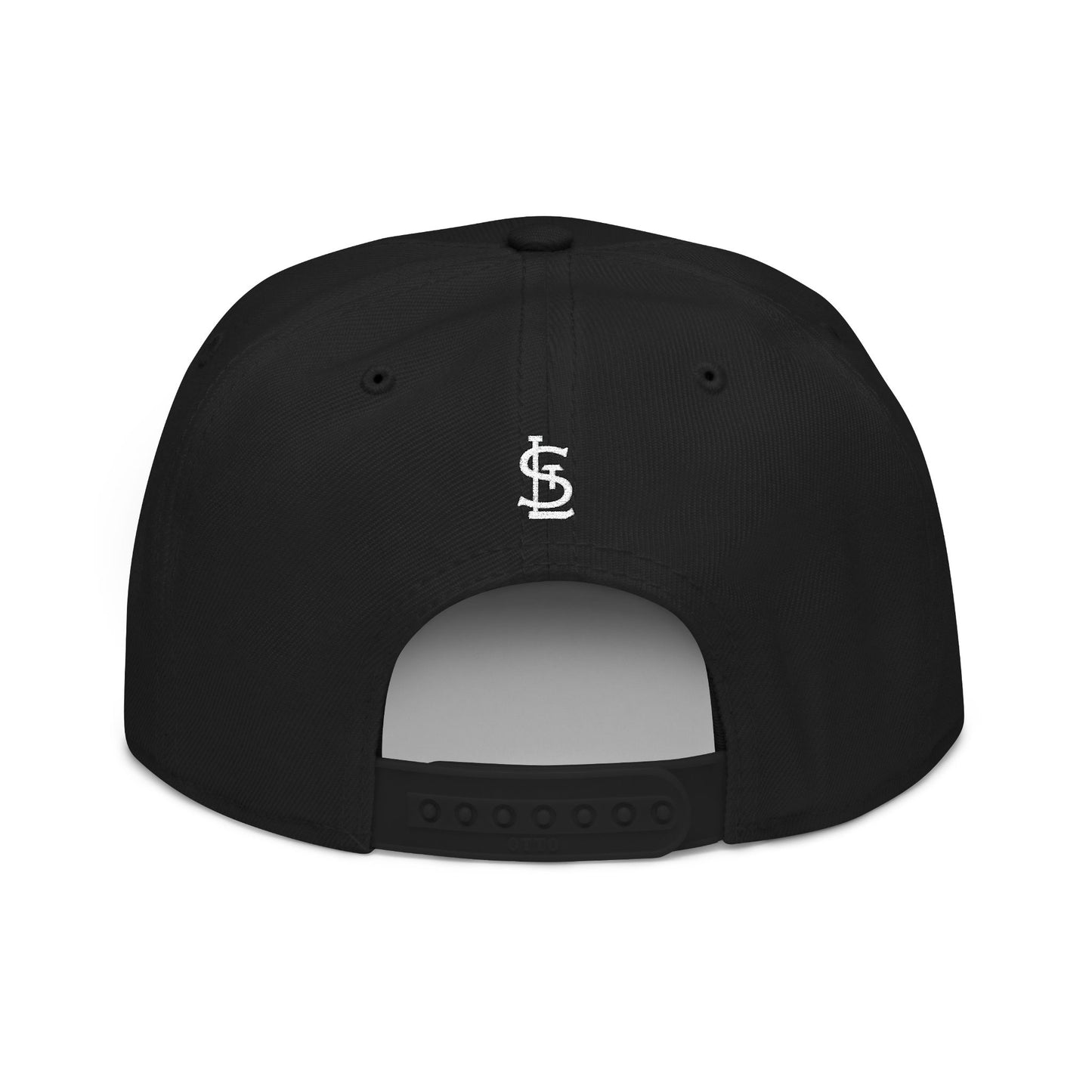 Saint Louis Flat Bill Snapback Cap with Skyline sides Printify
