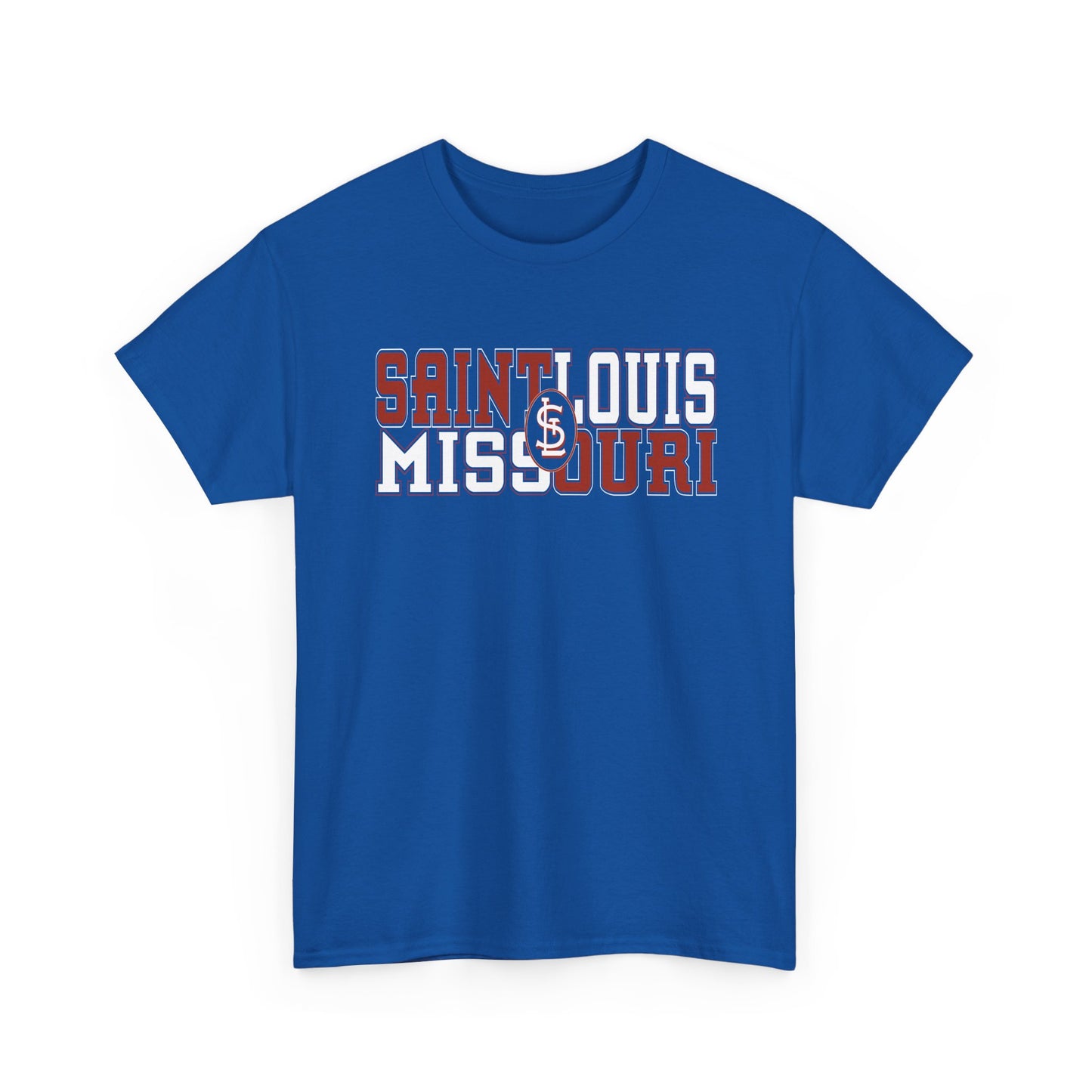 St Louis Missouri Unisex Tee in Red & White
