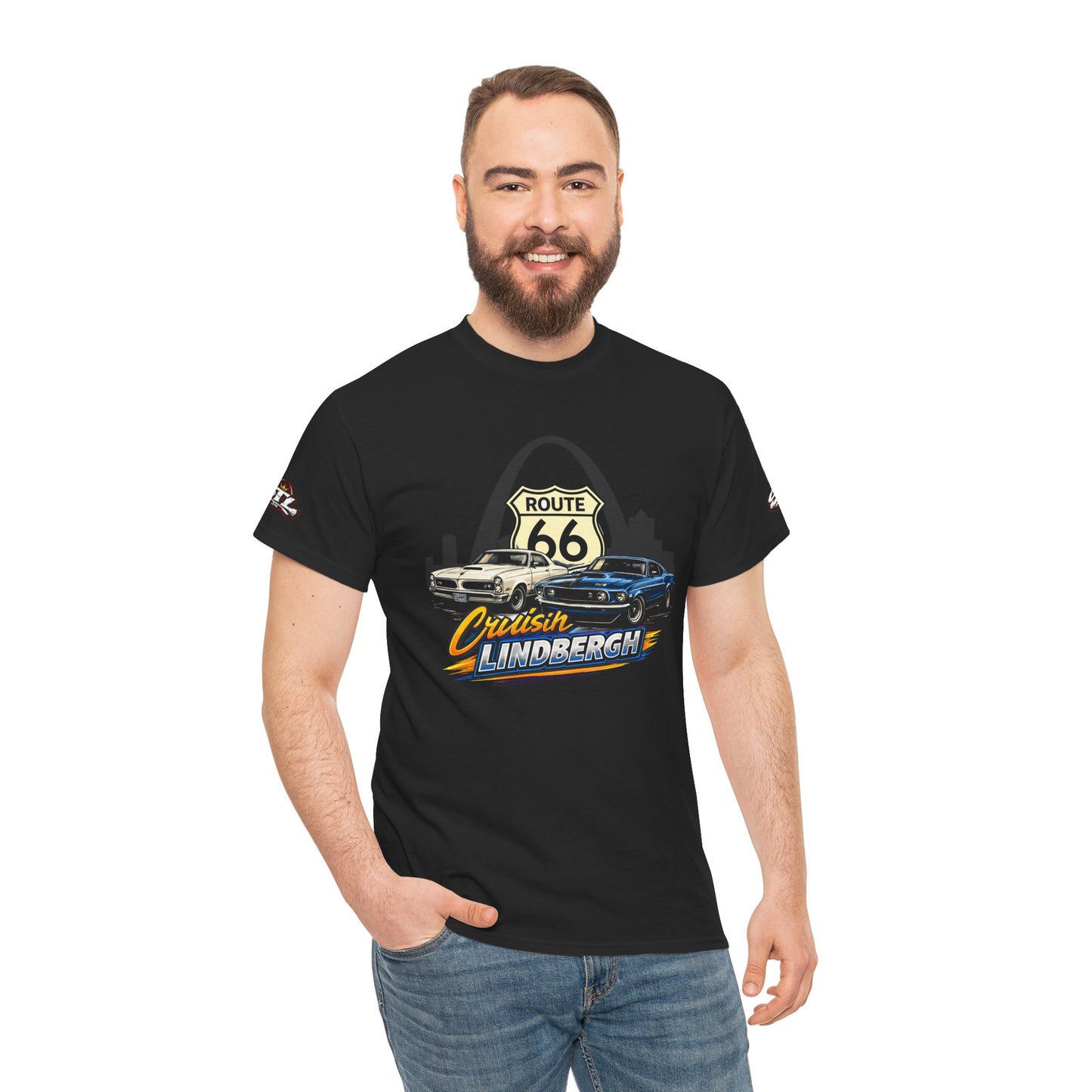 Route 66 Cruisin' Lindbergh Tee - Special Edition Black ⚠️ Contains AI-generated models