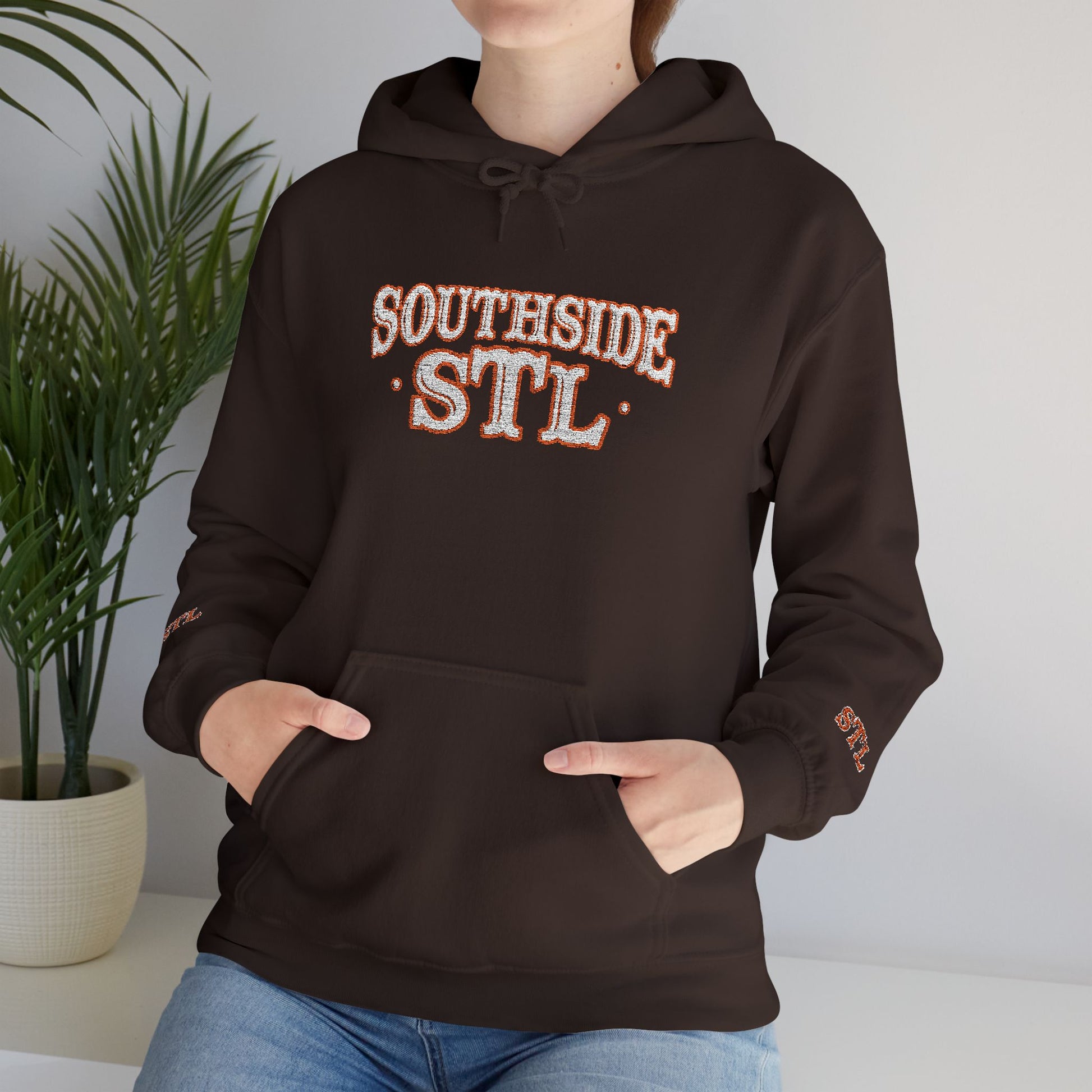 Embroidered Hoodie - Southside STL Design Printify