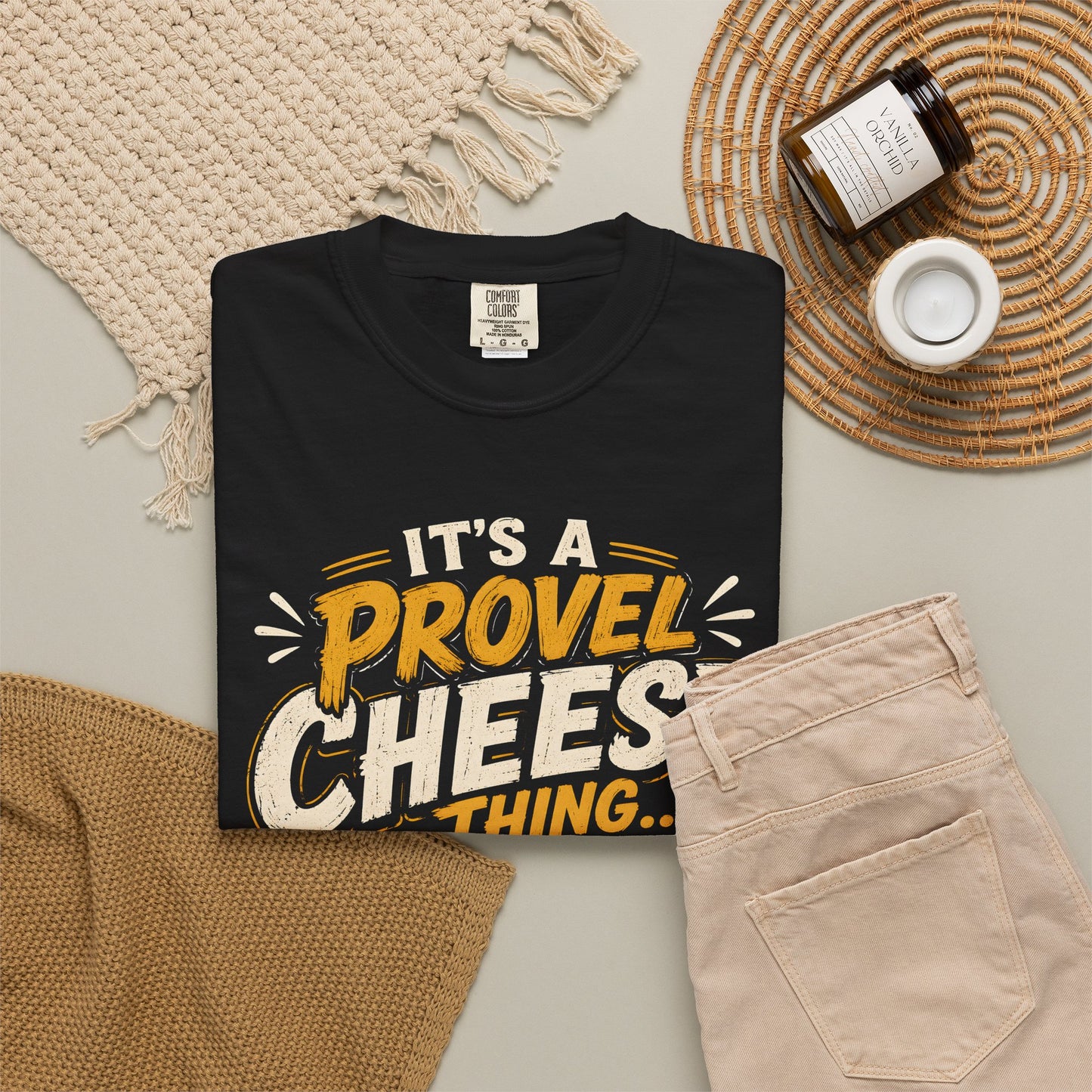 Comfort Colors Provel Cheese Shirt | St Louis Food Tee | Funny STL Provel Cheese T‑Shirt | Missouri Pride Comfort Colors Graphic Tee