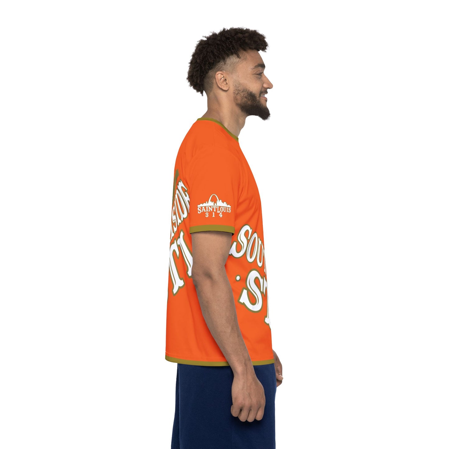 Southside STL All Over Print Sport Jersey (Orange)– Gold Skyline Edition