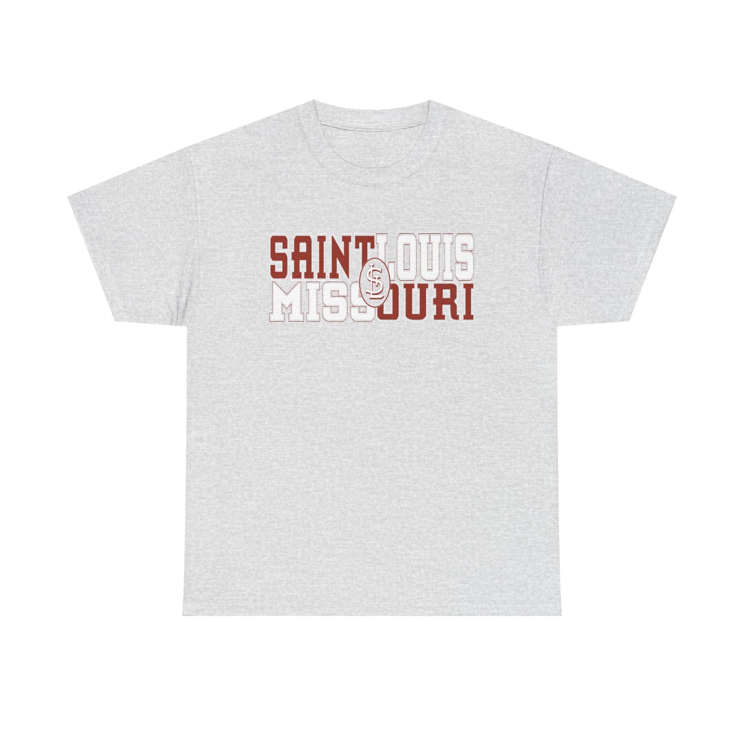 St Louis Missouri Unisex Tee in Red & White