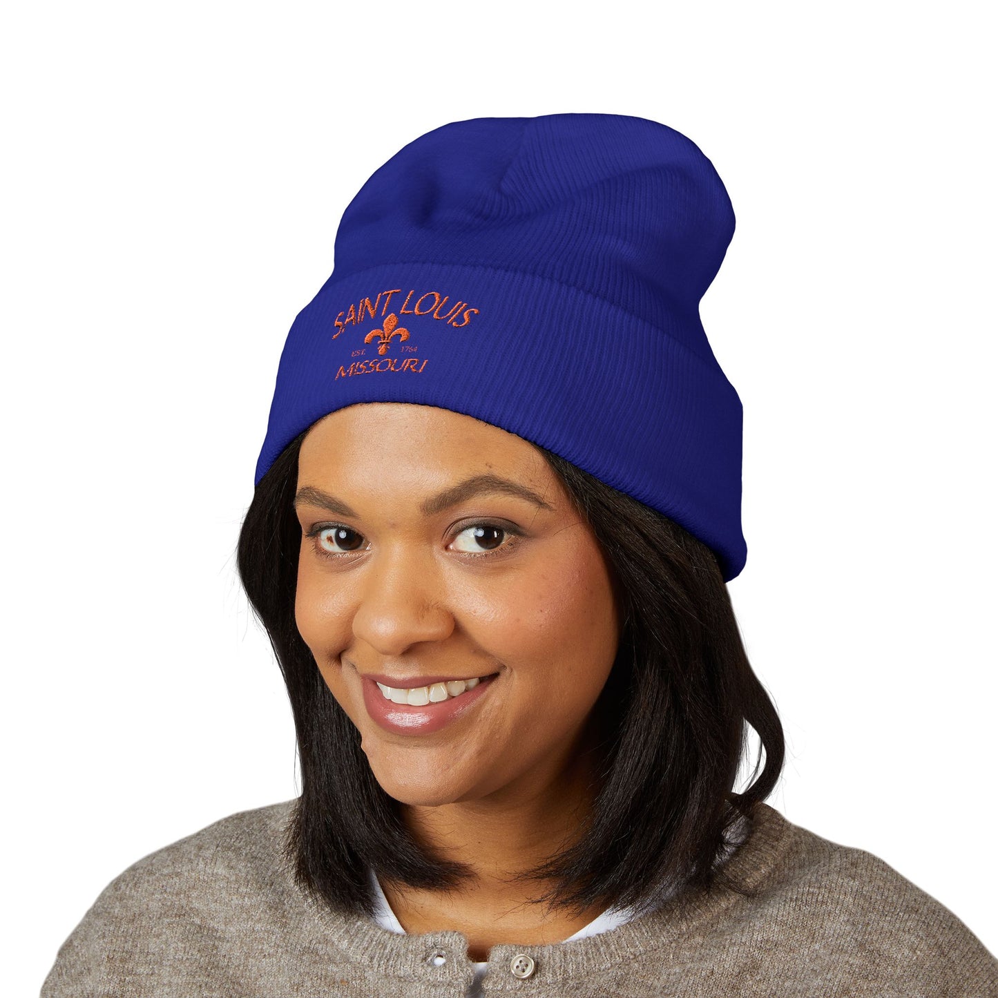 Saint Louis Embroidered Beanie