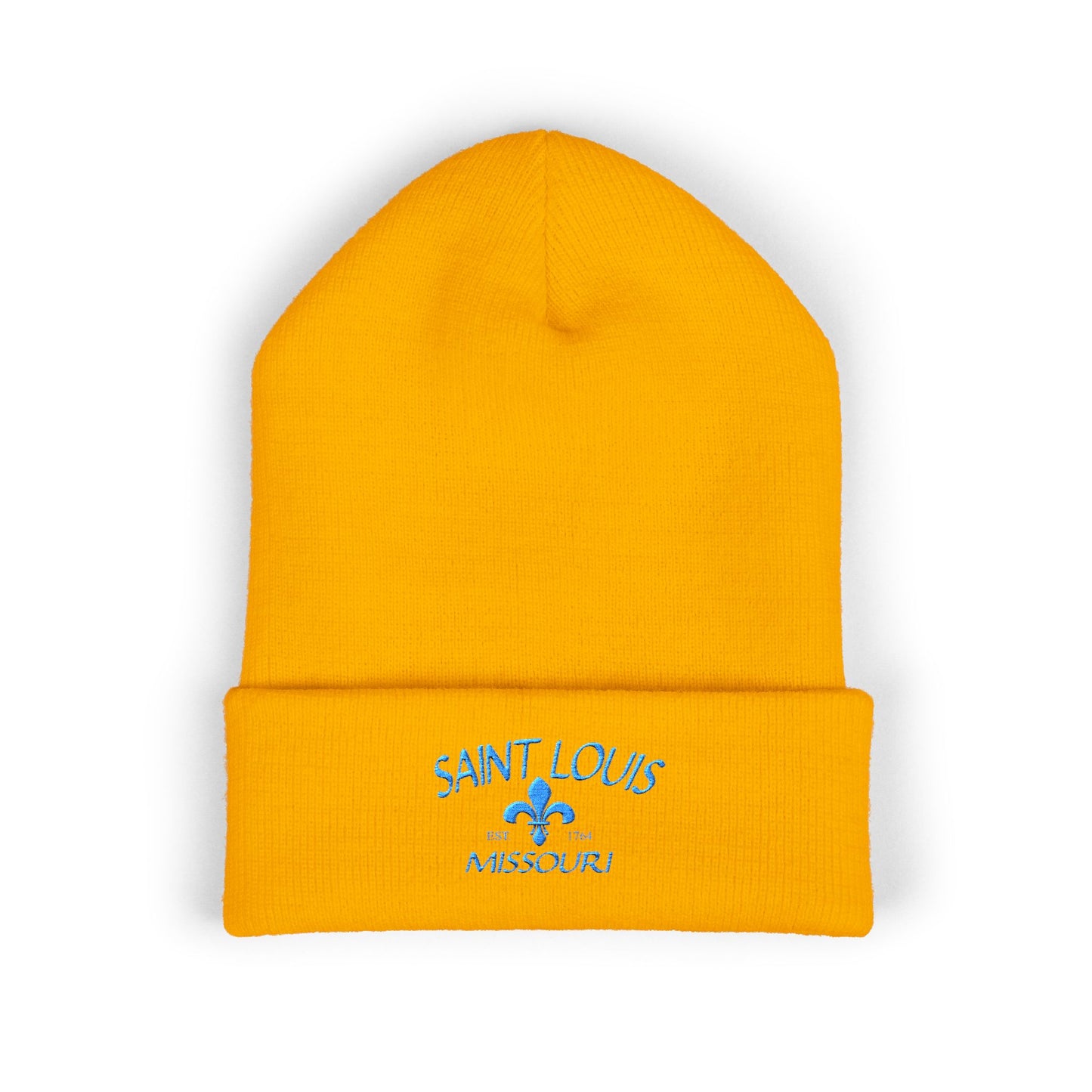 Saint Louis Embroidered Cuffed Beanie