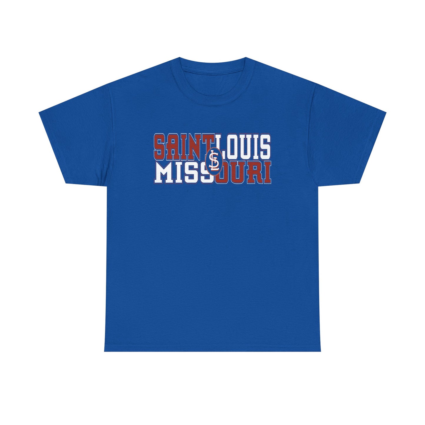 St Louis Missouri Unisex Tee in Red & White