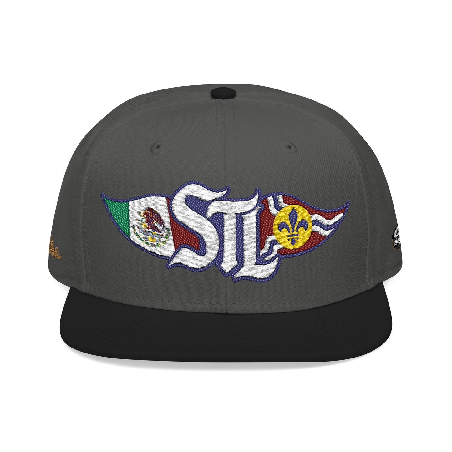 STL Logo Hat | Otto 125‑978 | Mexico Flag & St. Louis Flag | Embroidered Baseball Cap | Local Pride Apparel