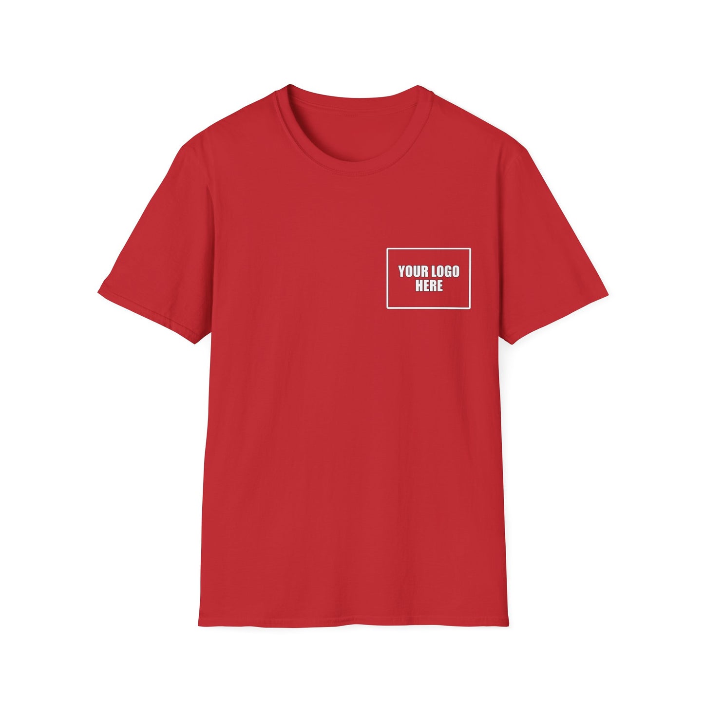 Custom Front Pocket Logo Work T-Shirt