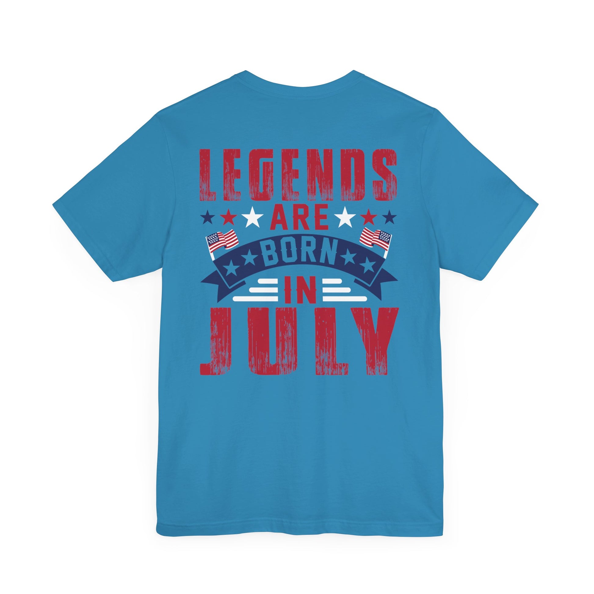 Legends Are Born in July Unisex Jersey Short Sleeve Tee Printify
