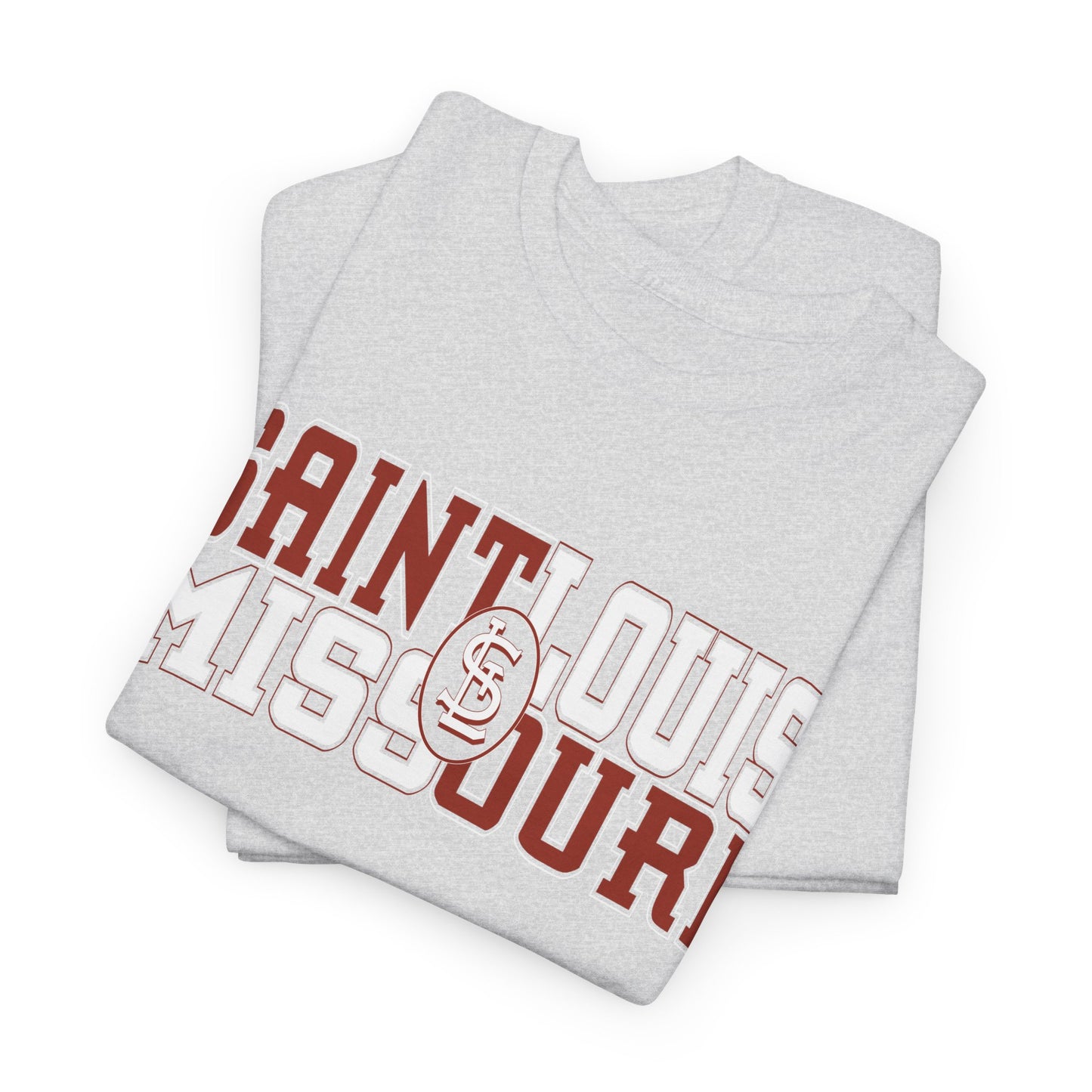St Louis Missouri Unisex Tee in Red & White