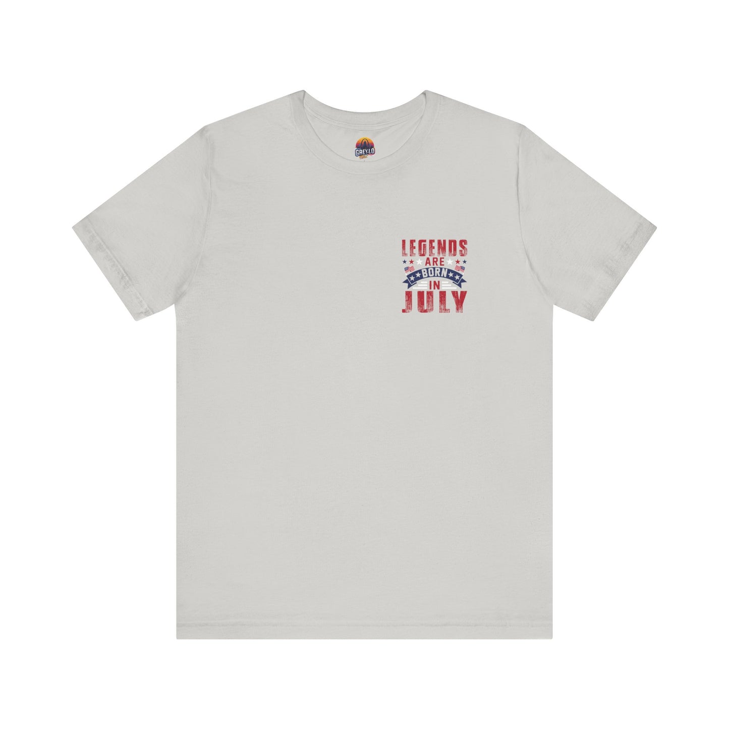 Legends Are Born in July Unisex Jersey Short Sleeve Tee Printify