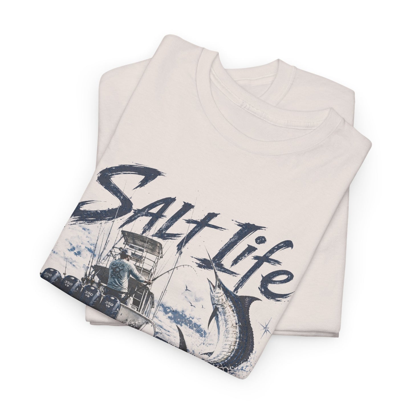 Salt Life Fishing Boat Graphic Tee – Coastal Ocean Lover T‑Shirt