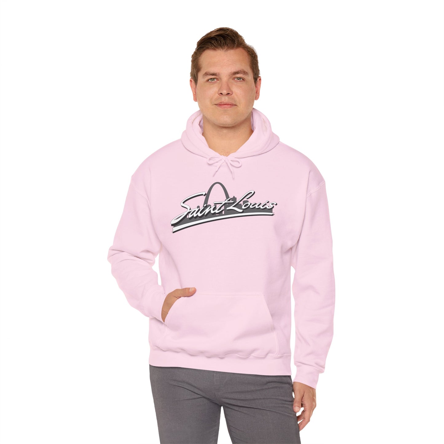 Saint Louis Graphic Hooded Sweatshirt Printify