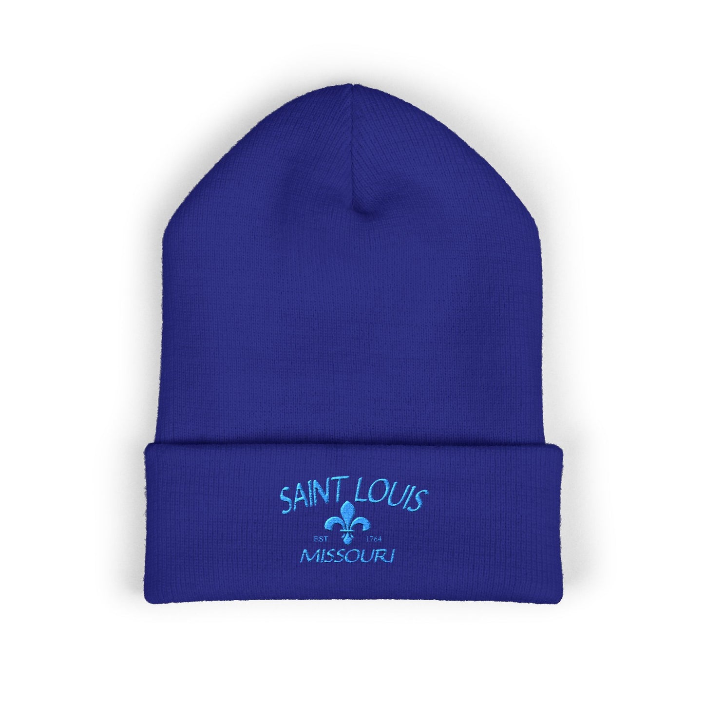 Saint Louis Embroidered Cuffed Beanie
