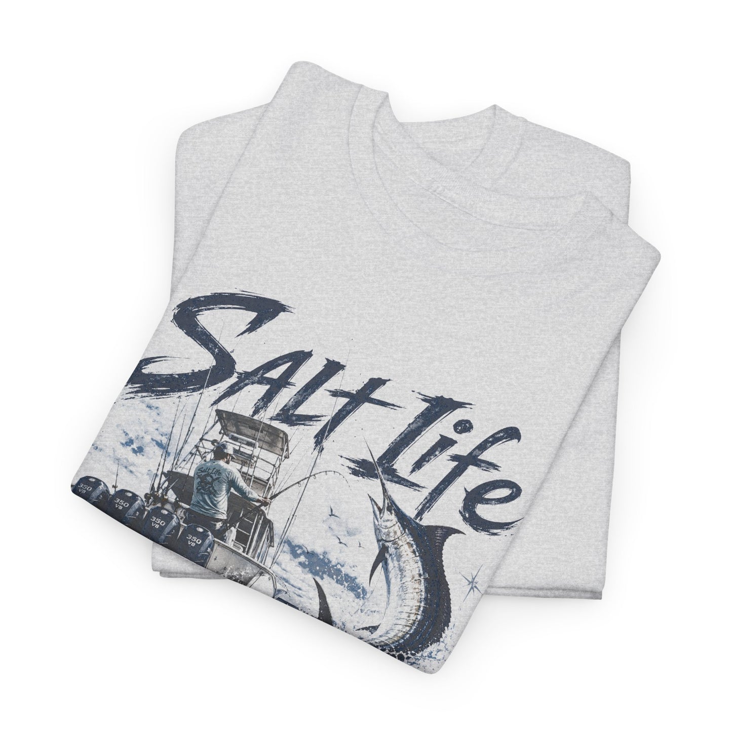 Salt Life Fishing Boat Graphic Tee – Coastal Ocean Lover T‑Shirt