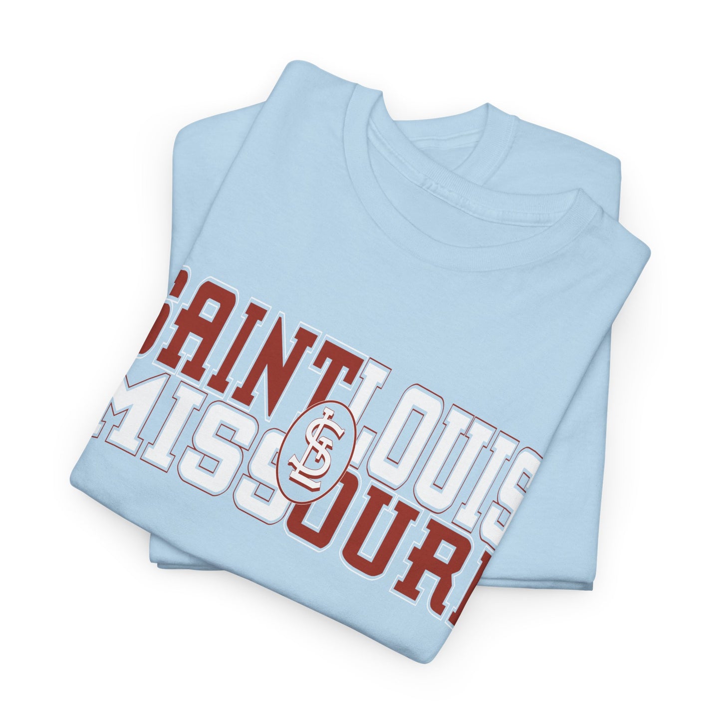 St Louis Missouri Unisex Tee in Red & White