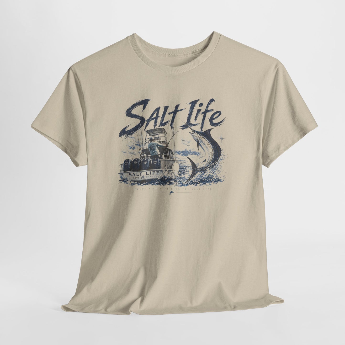 Salt Life Fishing Boat Graphic Tee – Coastal Ocean Lover T‑Shirt