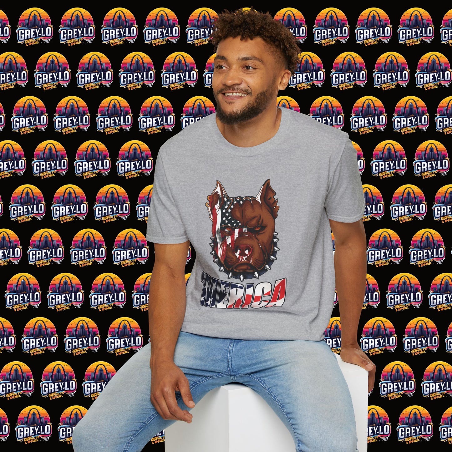 'Merica Bully Graphic T-shirt