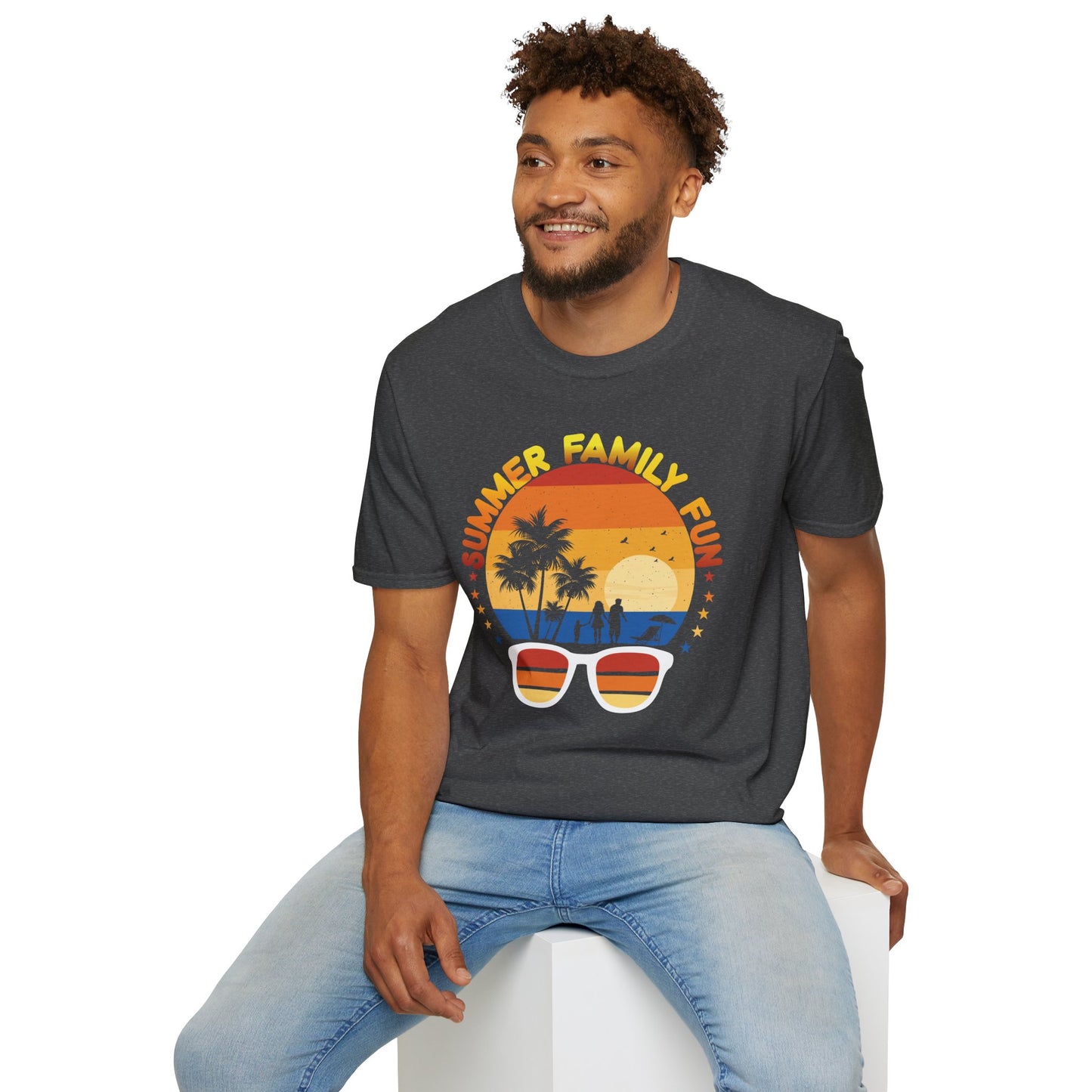 Summer Family Fun Graphic Tee Unisex Softstyle T-Shirt