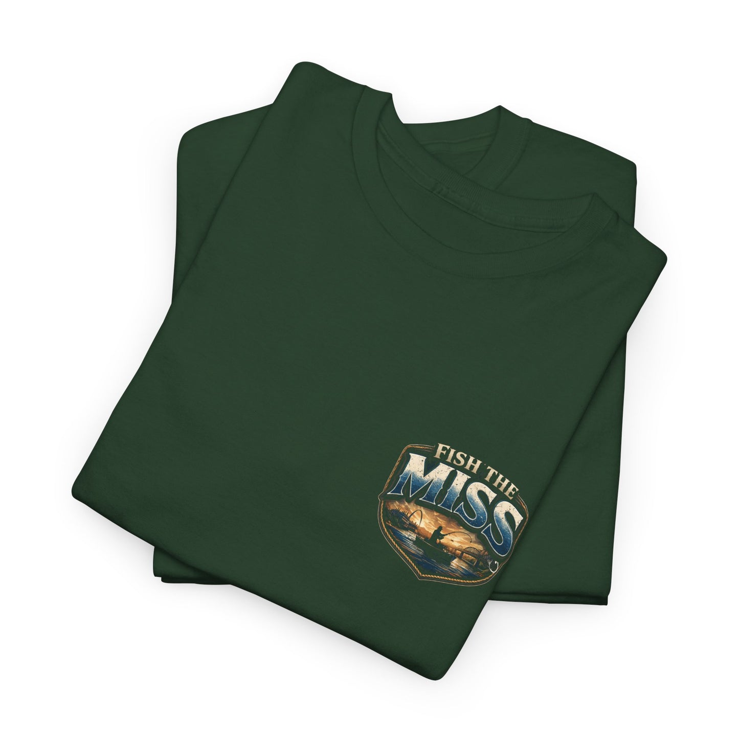 Fishing T‑Shirt - "Fish the Miss" Bass Fishing Graphic Tee (Front & Back Print)