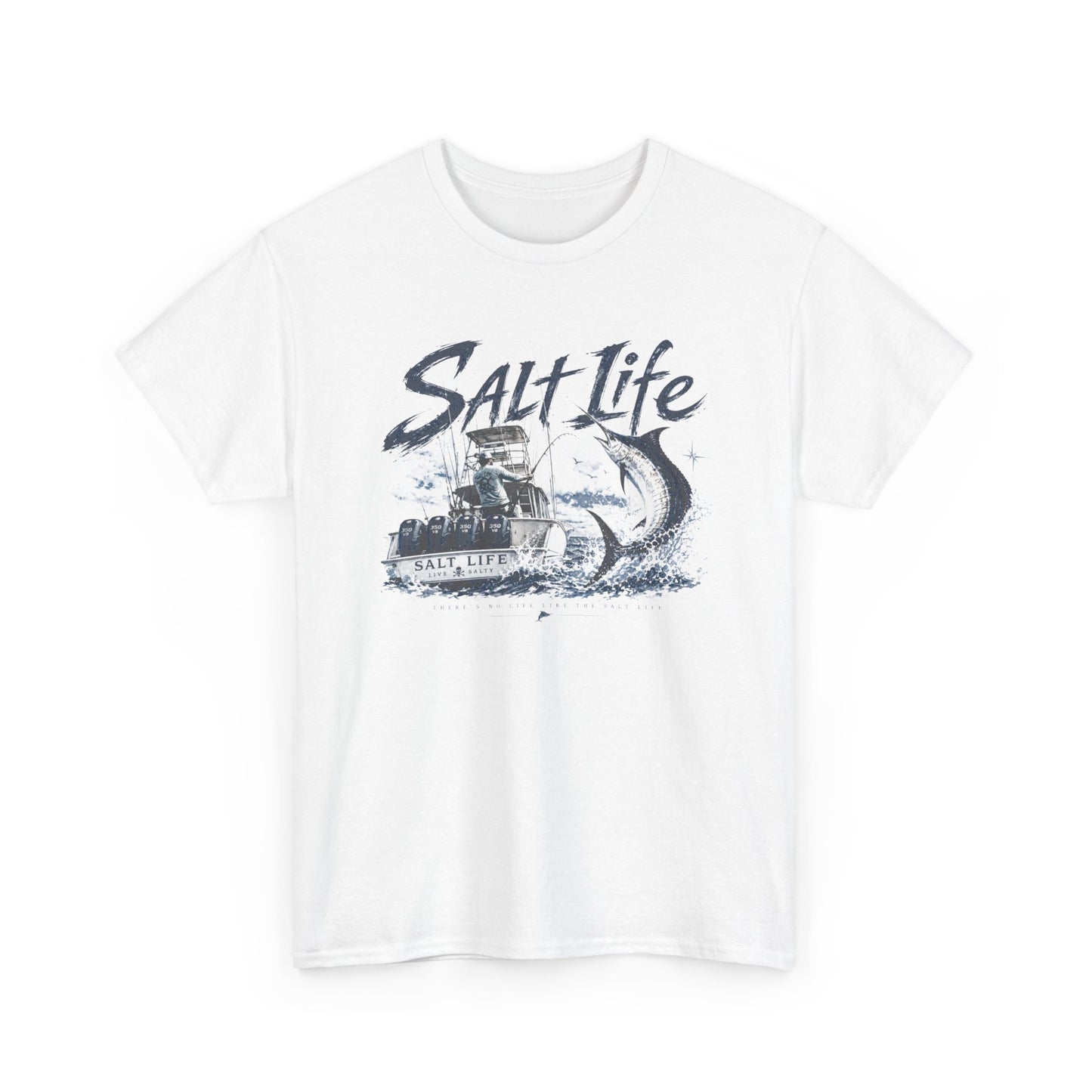 Salt Life Fishing Boat Graphic Tee – Coastal Ocean Lover T‑Shirt