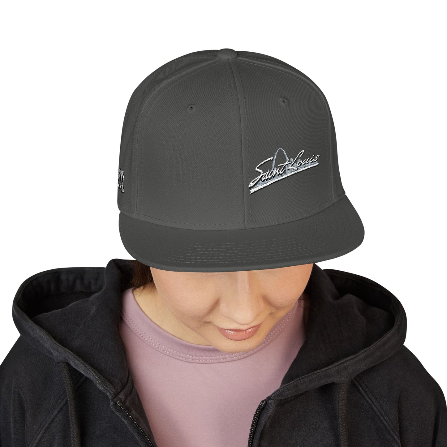 Snapback (Embroidery)-Offset Saint Louis Logo Printify