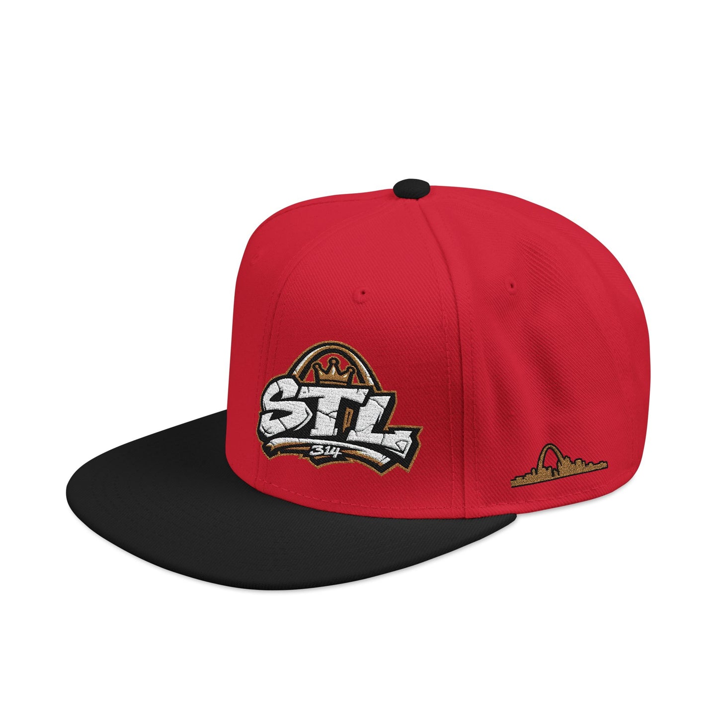 STL Embroidered Snapback Hat — St. Louis Retro Logo Cap
