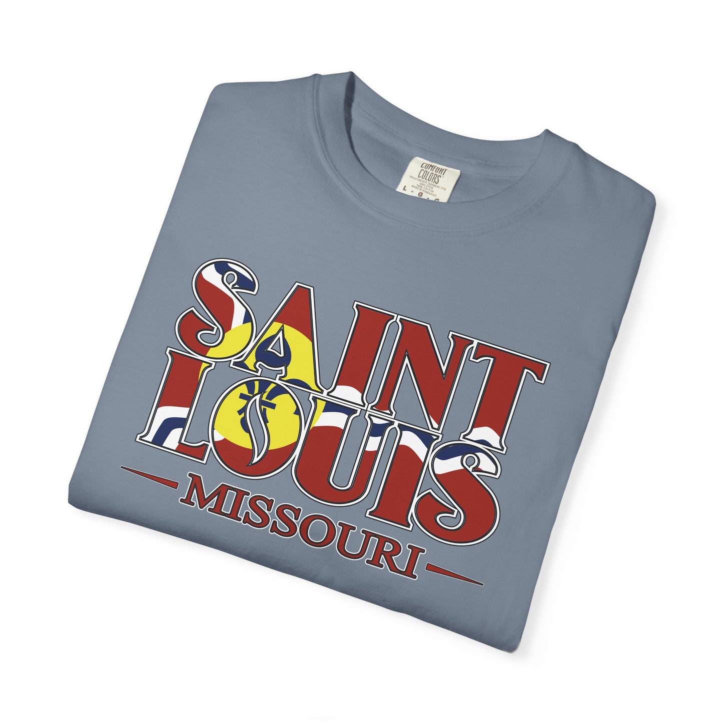 Saint Louis Missouri T-Shirt — Vintage St. Louis Flag Graphic Tee
