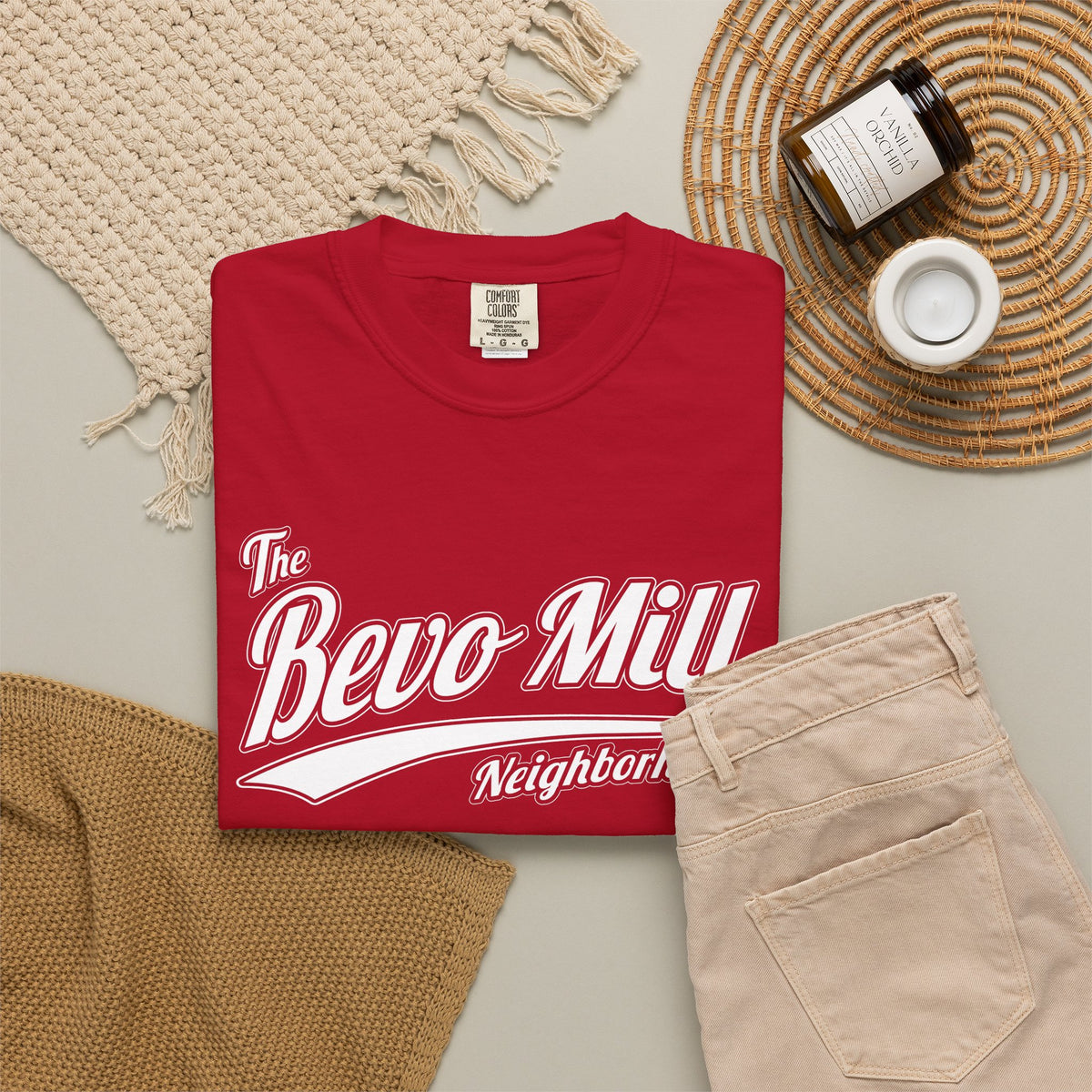 Bevo Mill Neighborhood T-Shirt — Vintage Script Local Pride Tee