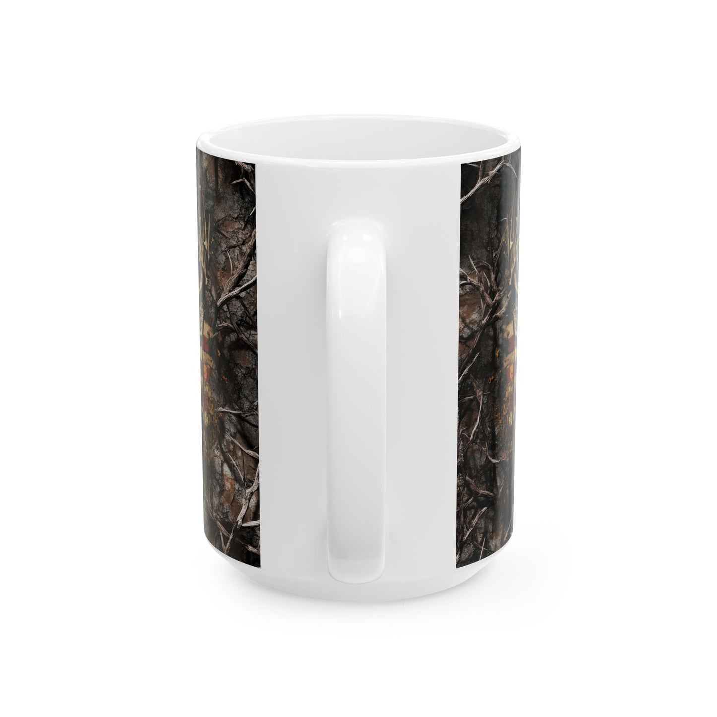 Ceramic Mug, (11oz, 15oz) American Hunter Design