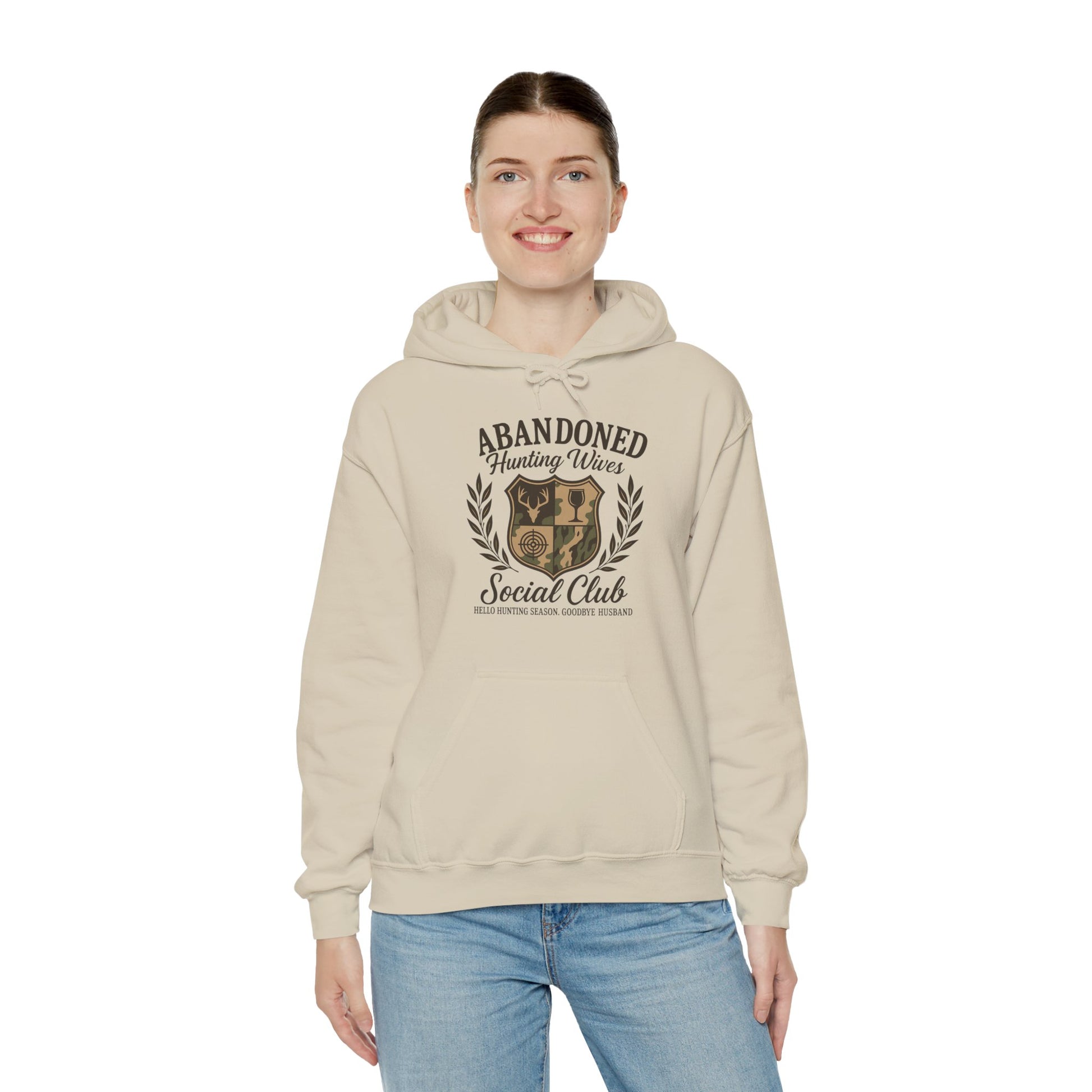 Abandoned Hunters Wives Social Club Hoodie Printify