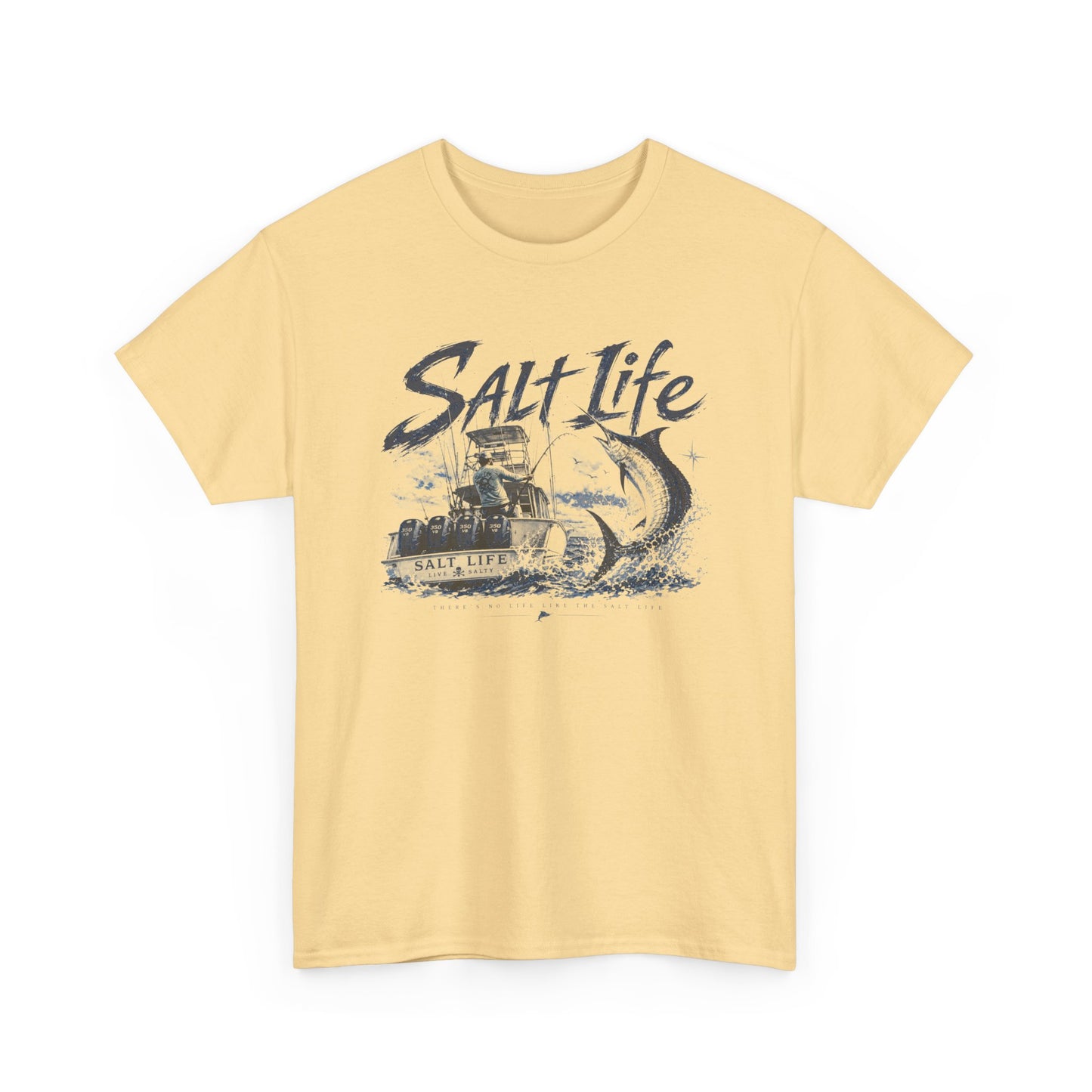 Salt Life Fishing Boat Graphic Tee – Coastal Ocean Lover T‑Shirt
