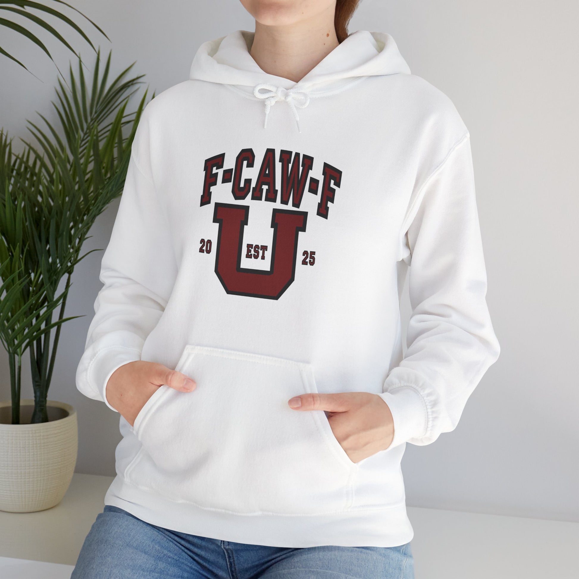 Unisex Heavy Blend™ Hooded Sweatshirt F-CAW-F U Front ChestDesign Printify