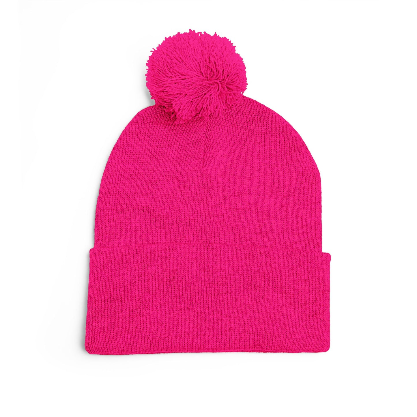 St. Louis Pom Pom Knit Cap — Embroidered Cuffed Beanie