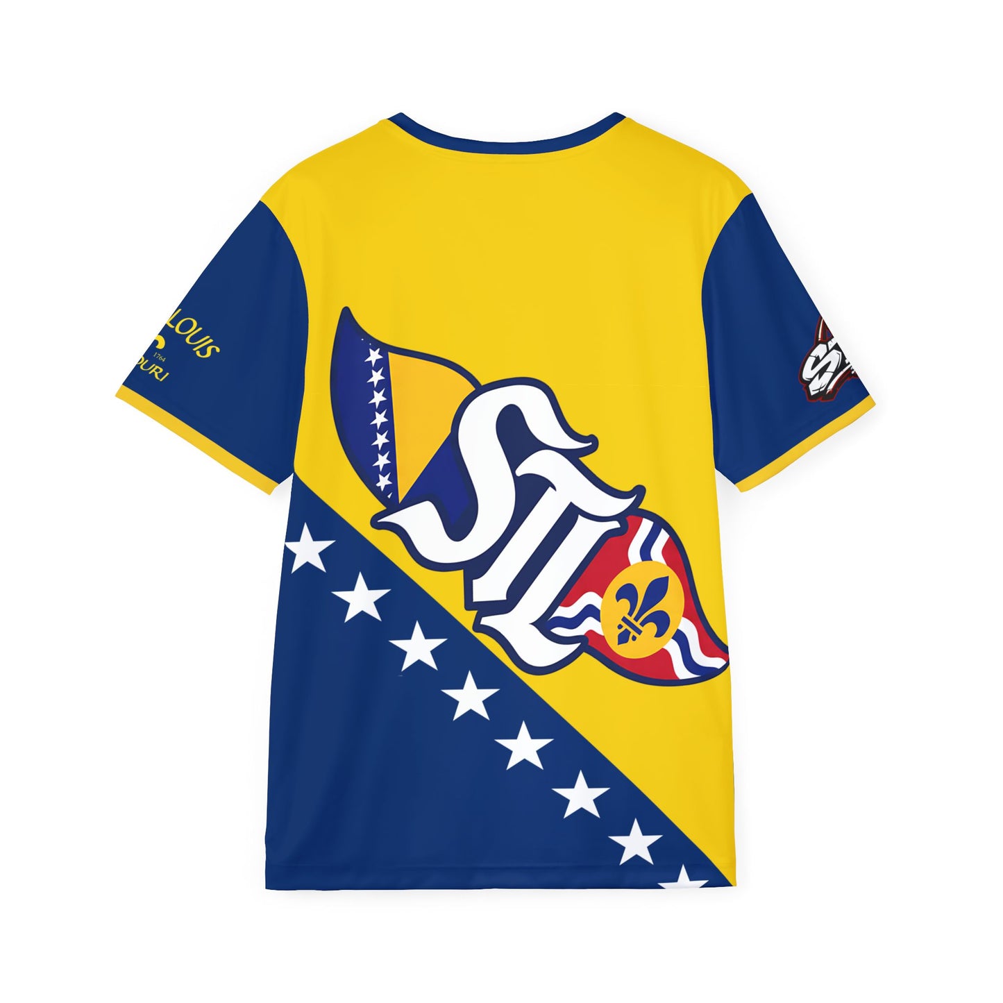 Bosnia Flag Sports Jersey — STL Fleur-de-Lis All-Over Print