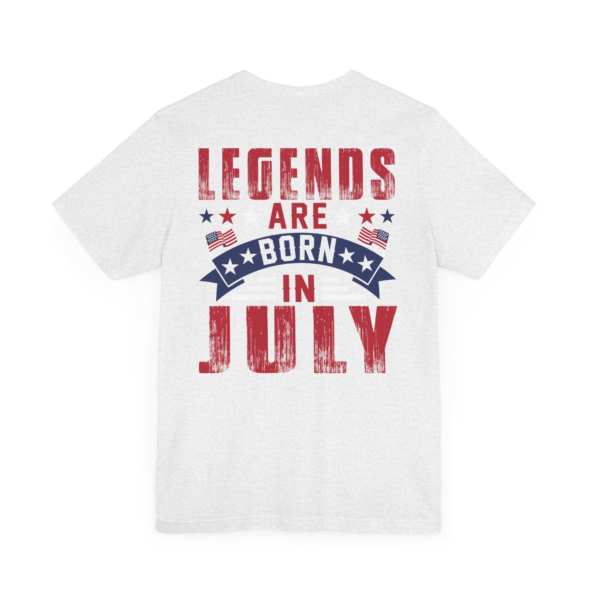 Legends Are Born in July Unisex Jersey Short Sleeve Tee Printify