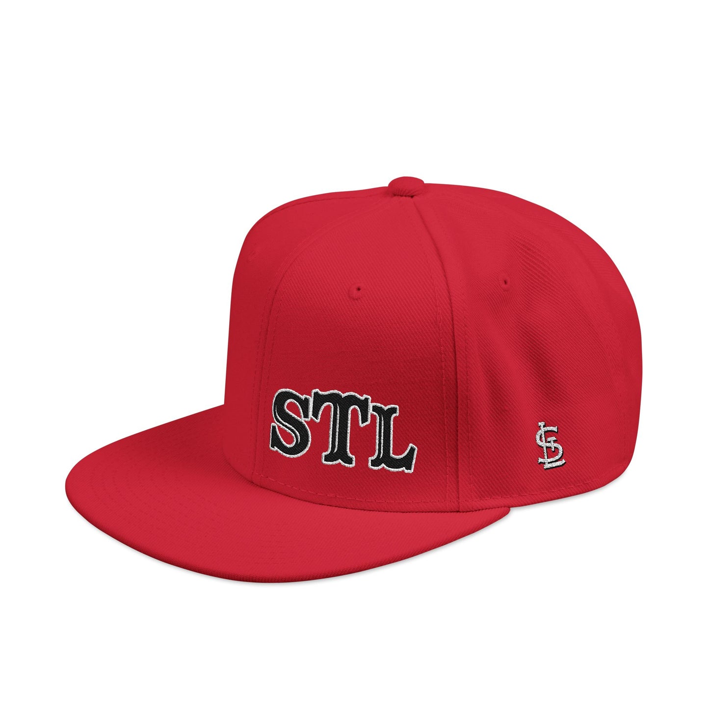 STL Embroidered Snapback Hat- Black & White Lettering