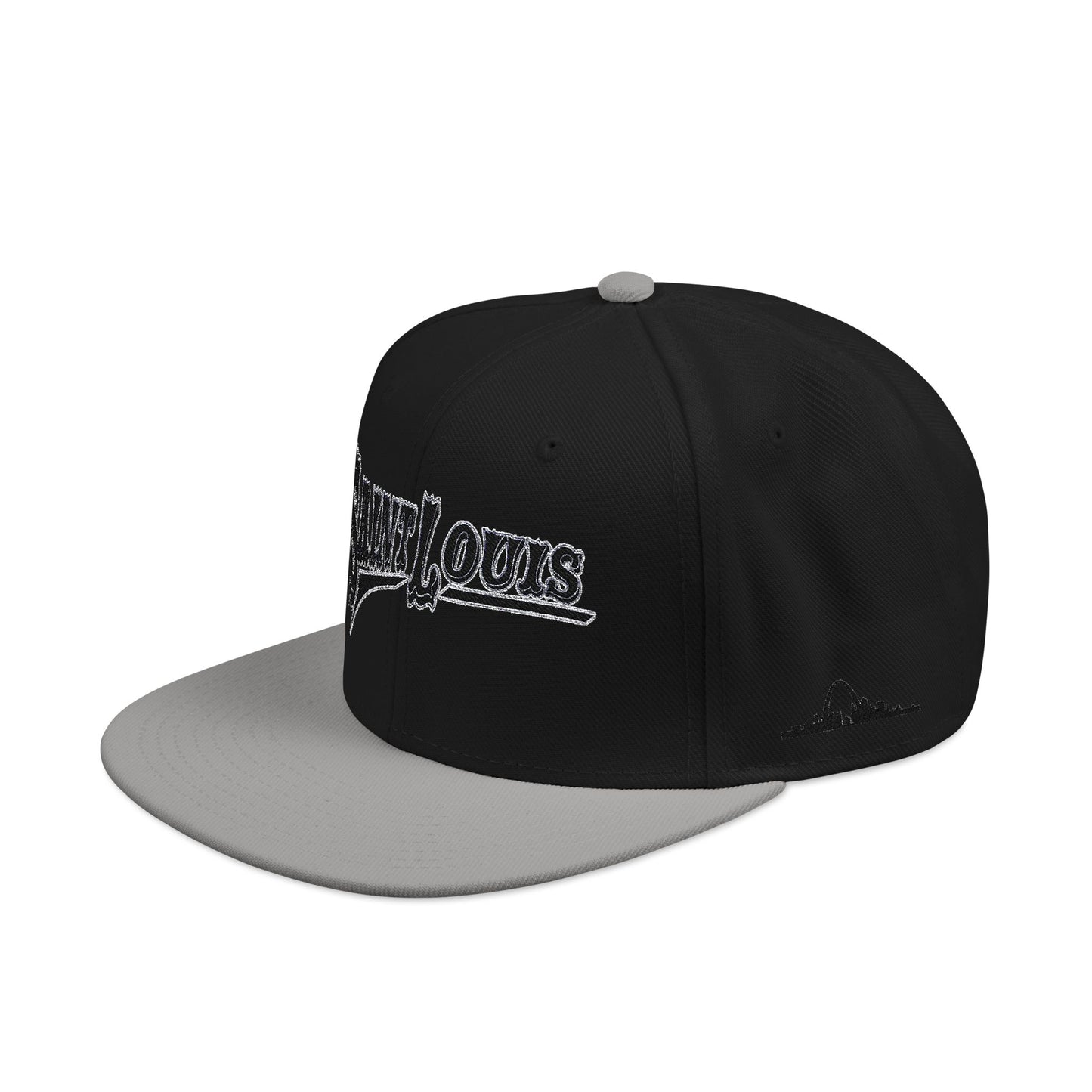 Saint Louis Flat Bill Snapback Cap with Skyline sides Printify