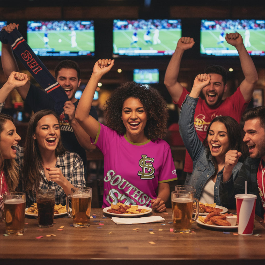 Southside STL All Over Print Sport Jersey (Pink)– Gold Skyline Edition