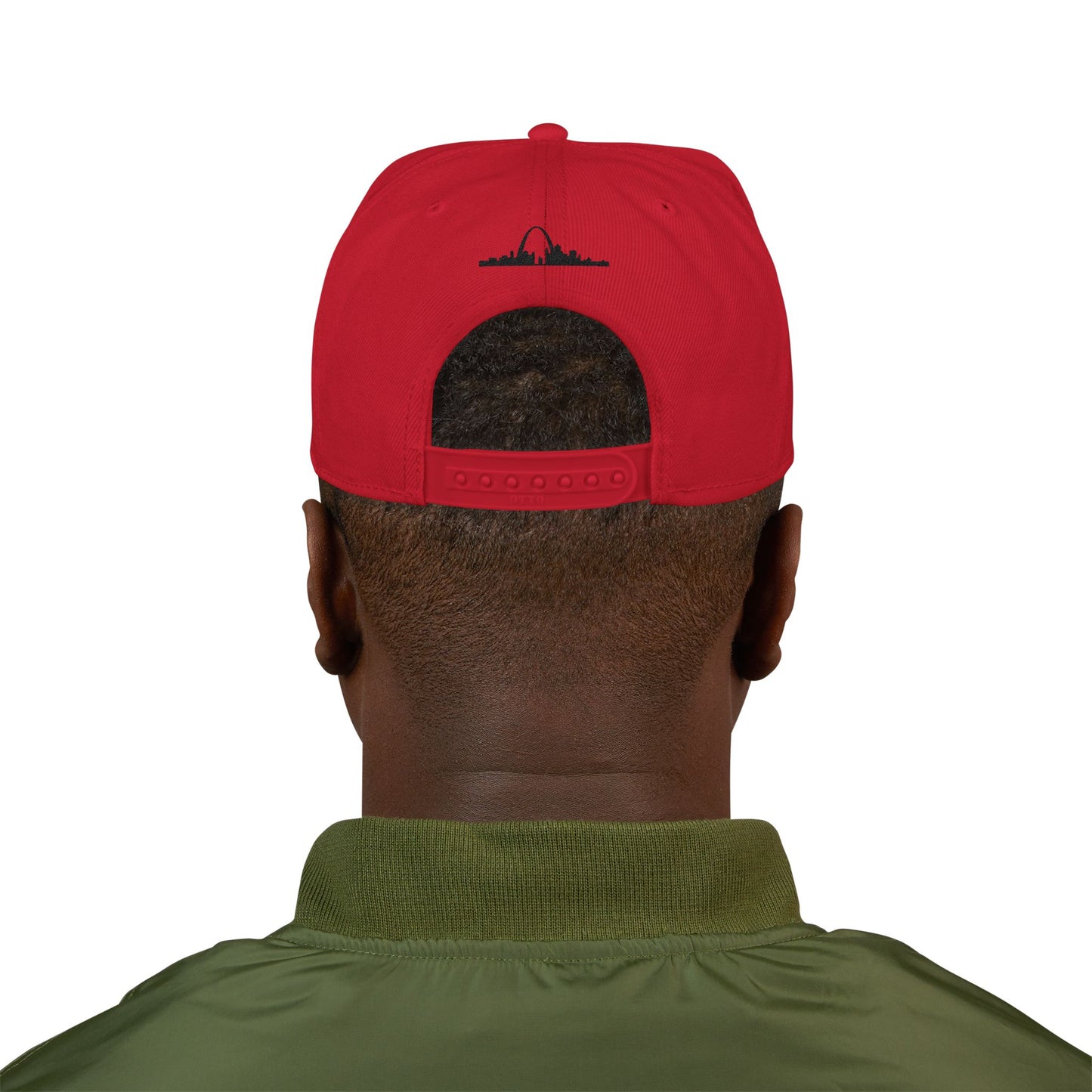 Embroidered Snapback-Full Front Saint Louis Logo Printify
