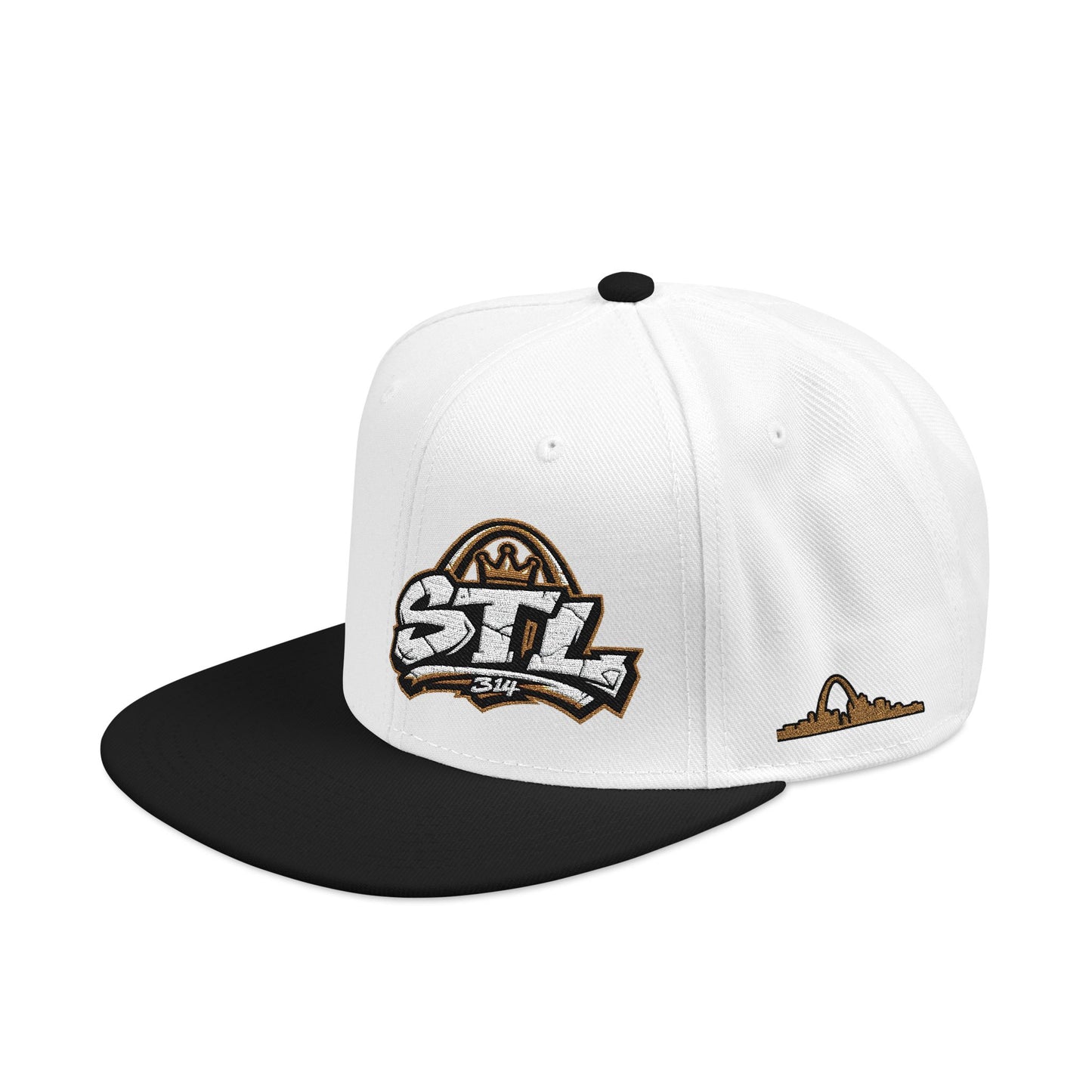 STL Embroidered Snapback Hat — St. Louis Retro Logo Cap
