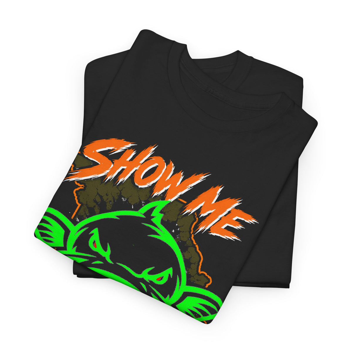 Show Me Your Kitty Graphic Tee — Neon Catfish Illustration Shirt⚠️ Contains AI-generated models